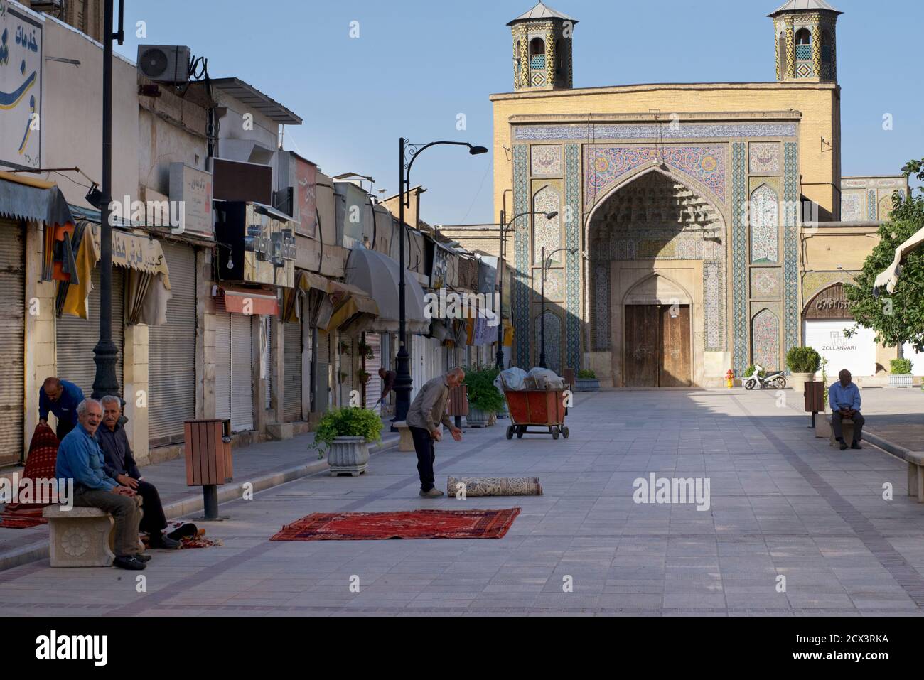 Vakil Mosque and environs, Shiraz, Iran Stock Photo