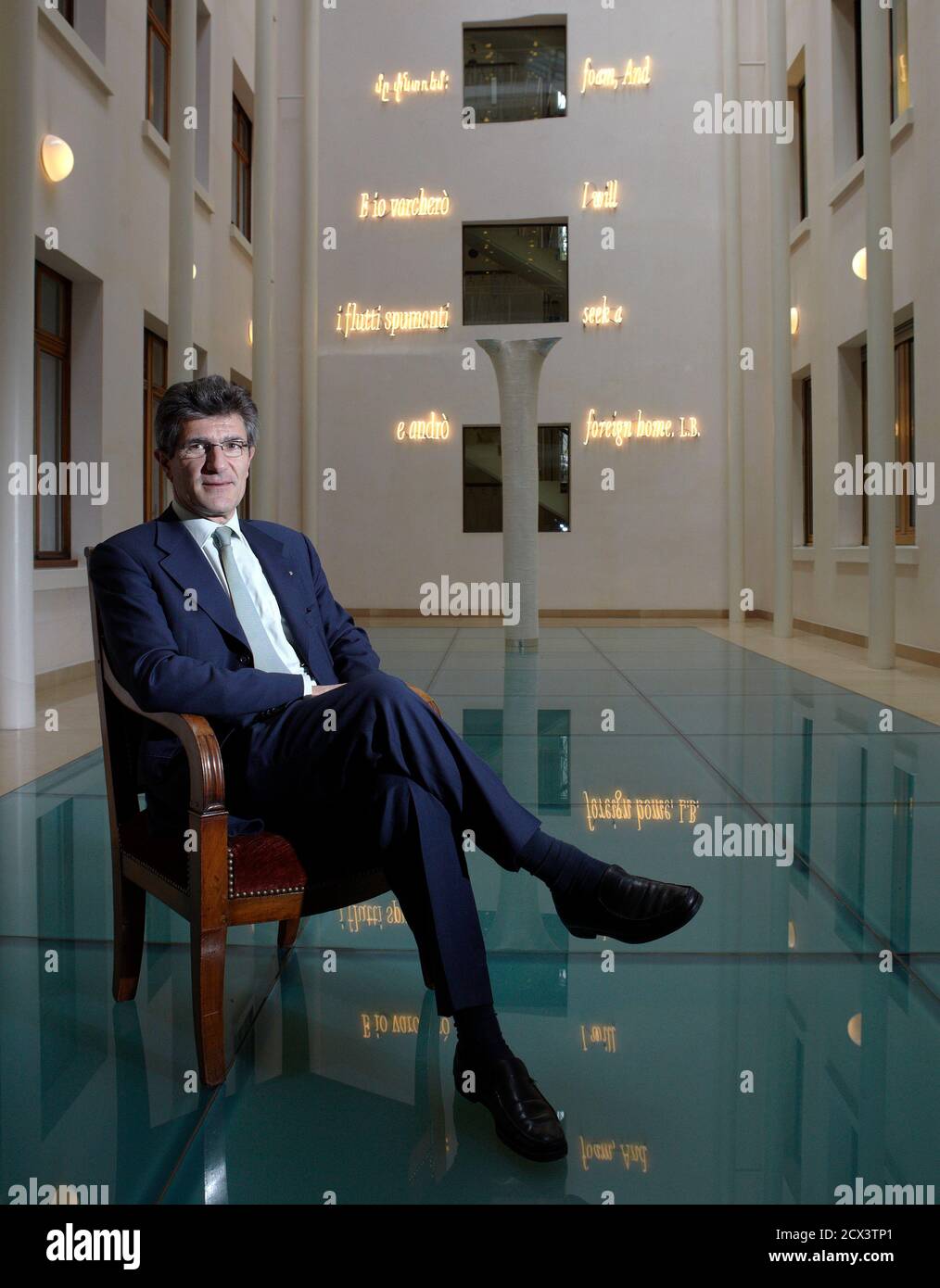 Patrick Odier, Chairman of the Swiss Bankers Association and Senior Partner of private bank Lombard Odier (LODH) poses in the bank headquarters in Geneva May 9, 2012. Swiss banks need not fear a mass exodus of clients due to deals with several European countries to regularise untaxed assets stashed in secret accounts and a pledge to turn away tax evaders in future, the industry association head told Reuters. 'The chances are much of that money will stay one way or another to be managed professionally in Switzerland,' Odier said. In the wake of the financial crisis, Switzerland has come under h Stock Photo
