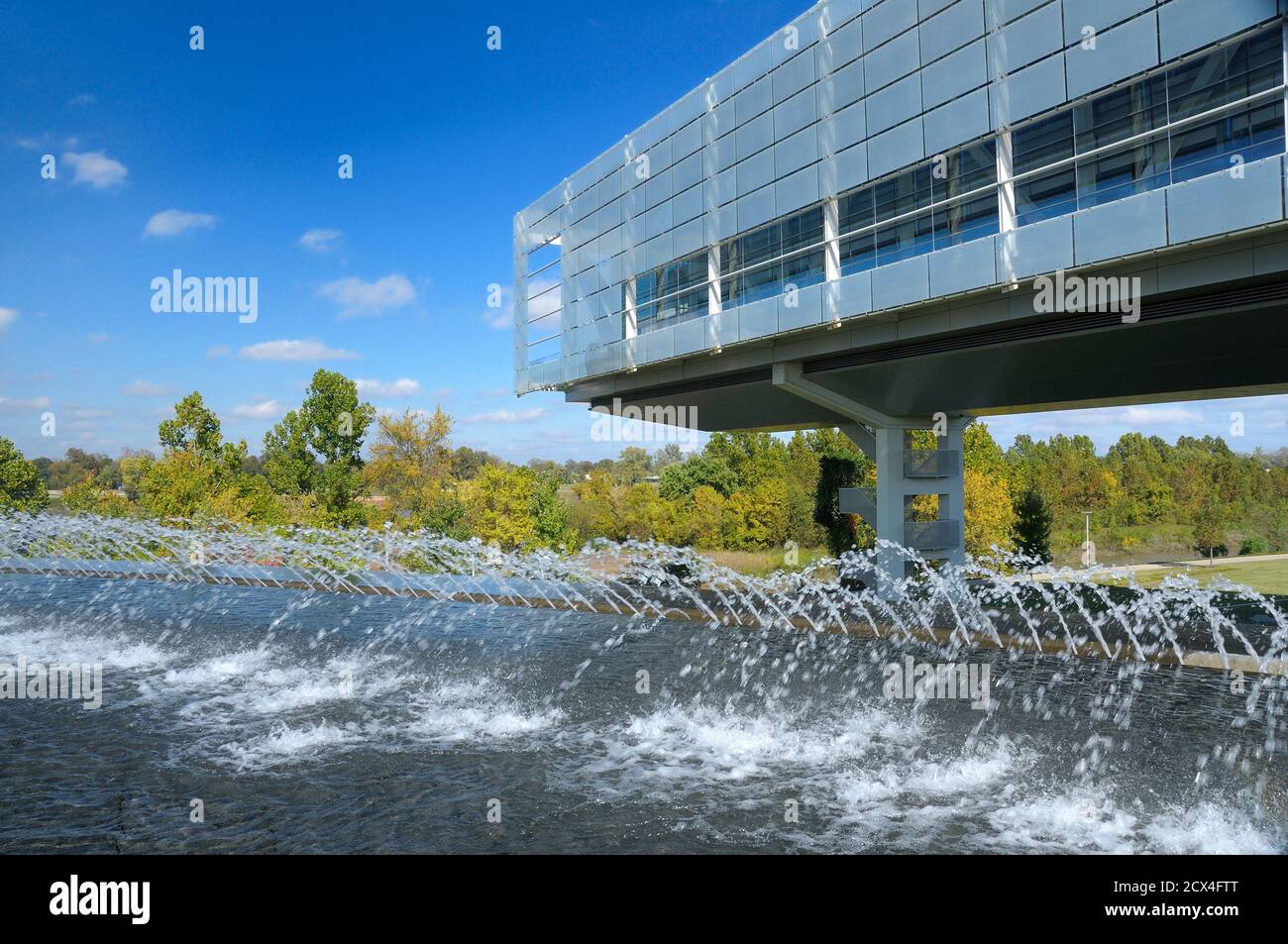 William J. Clinton Presidential Center & Park, Library Exterior, Little Rock, Arkansas, USA, Little Rock Stock Photo