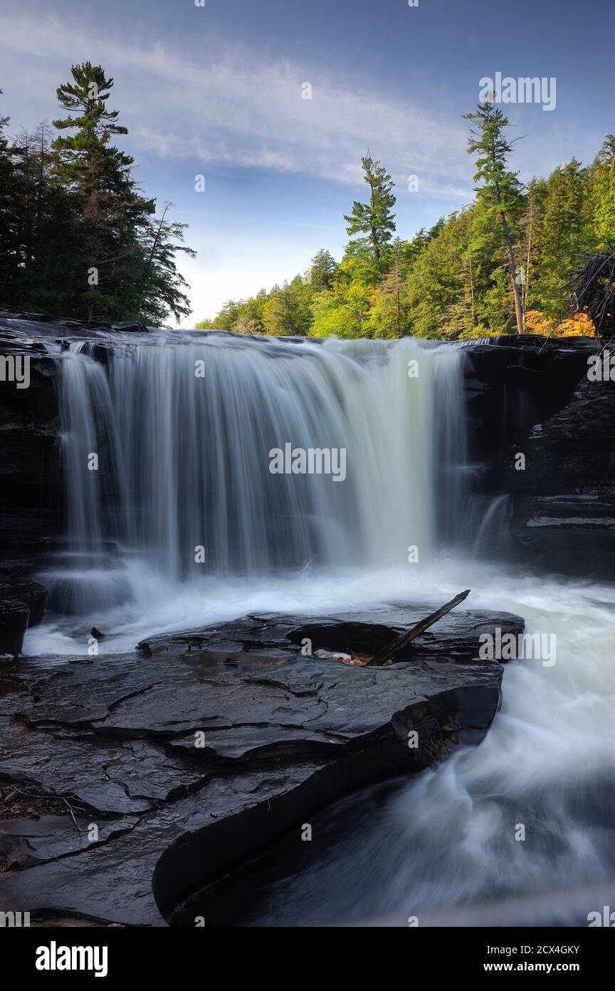 Manabezho Waterfalls, Presque Isle River, Porcupine Mountains