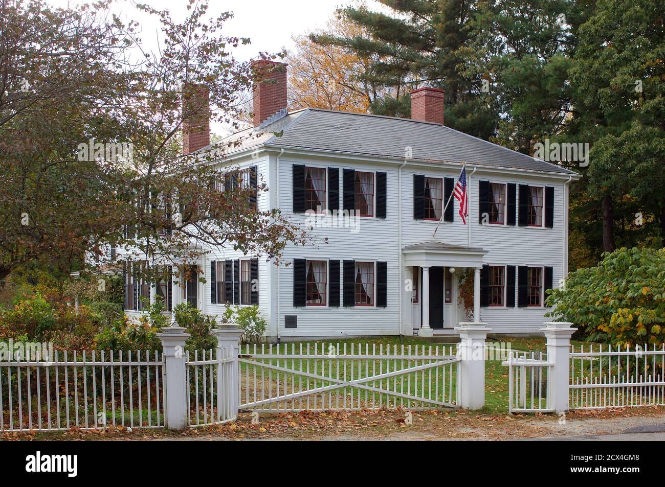 USA, New England, Massachusetts, Concord, Ralph Waldo Emerson House, National Historic Landmark Stock Photo