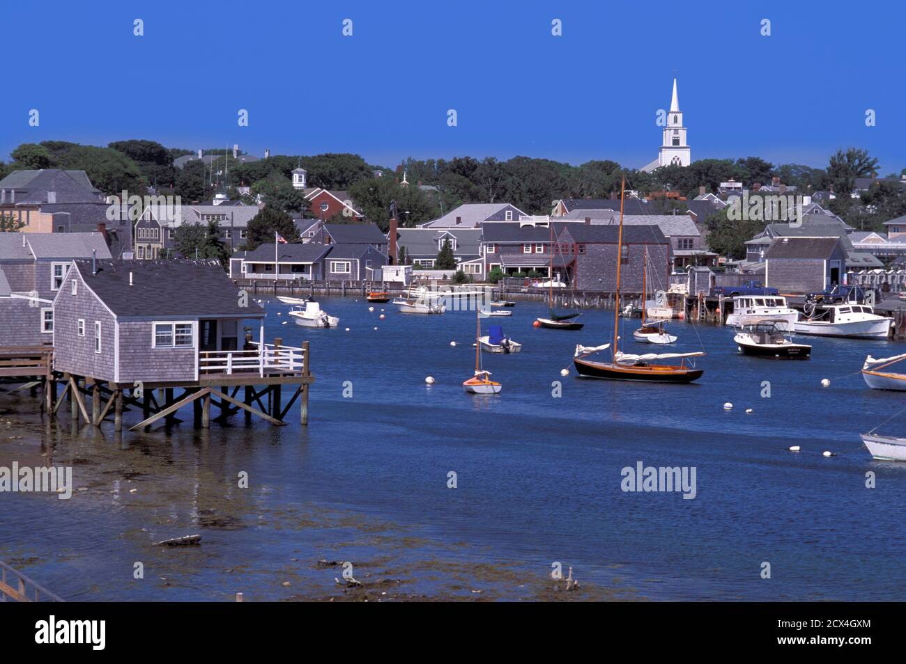 Nantucket Harbor, Nantucket Island, Massachusetts, USA Stock Photo