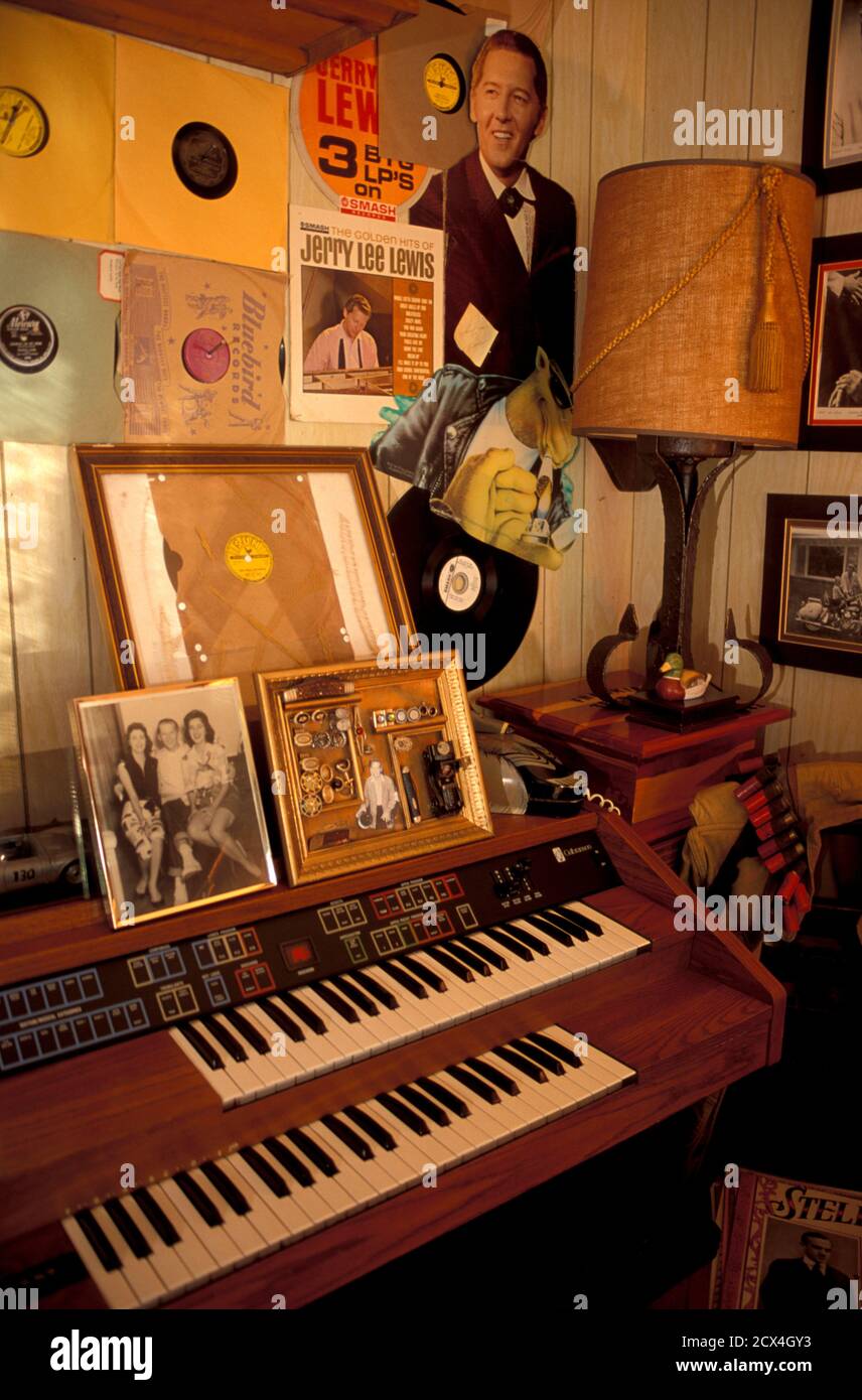 USA, Deep South, Southern, Louisiana, Ferriday, The Lewis House, rock'n