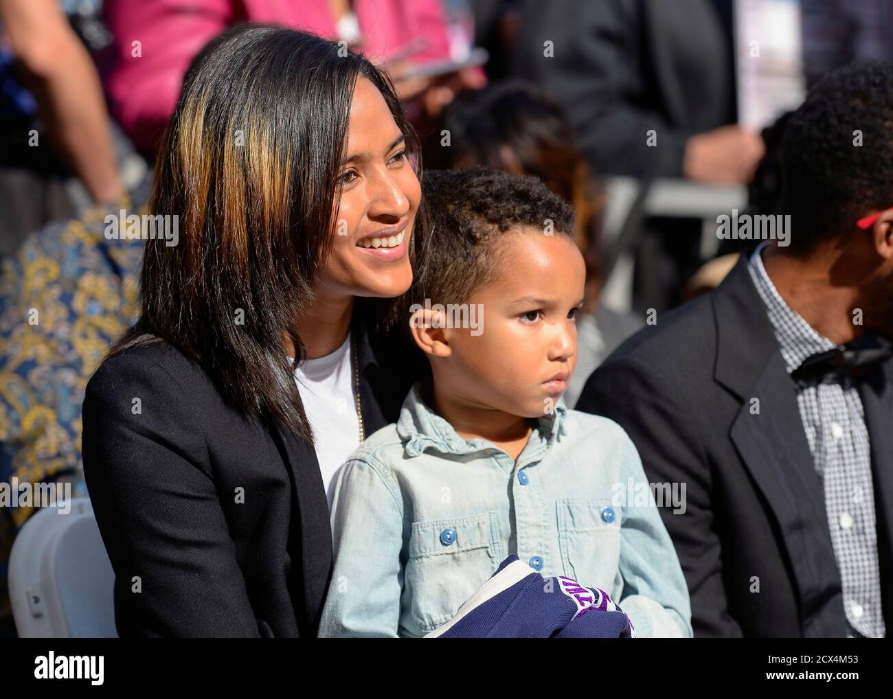 Pharrell Williams And Wife Helen Lasichanh At 34 Restaurant London Stock Photo Alamy