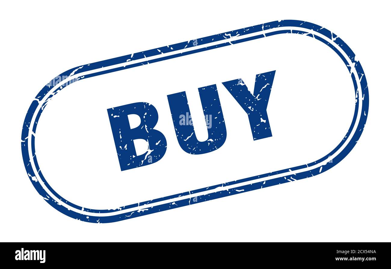 Buy Sign Blue buy stamp. rounded grunge sign on white background Stock Vector Image ...