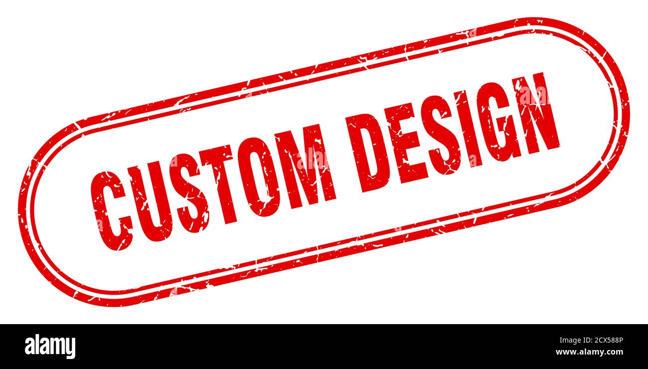 custom design stamp. rounded grunge sign on white background Stock ...