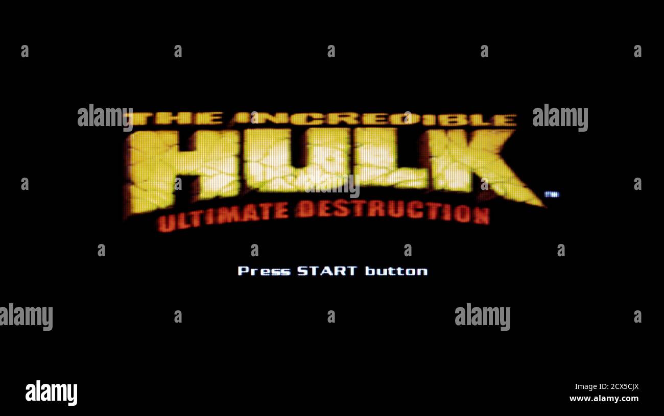 The Incredible Hulk - Ultimate Destruction - Sony Playstation 2 PS2 -  Editorial use only Stock Photo - Alamy