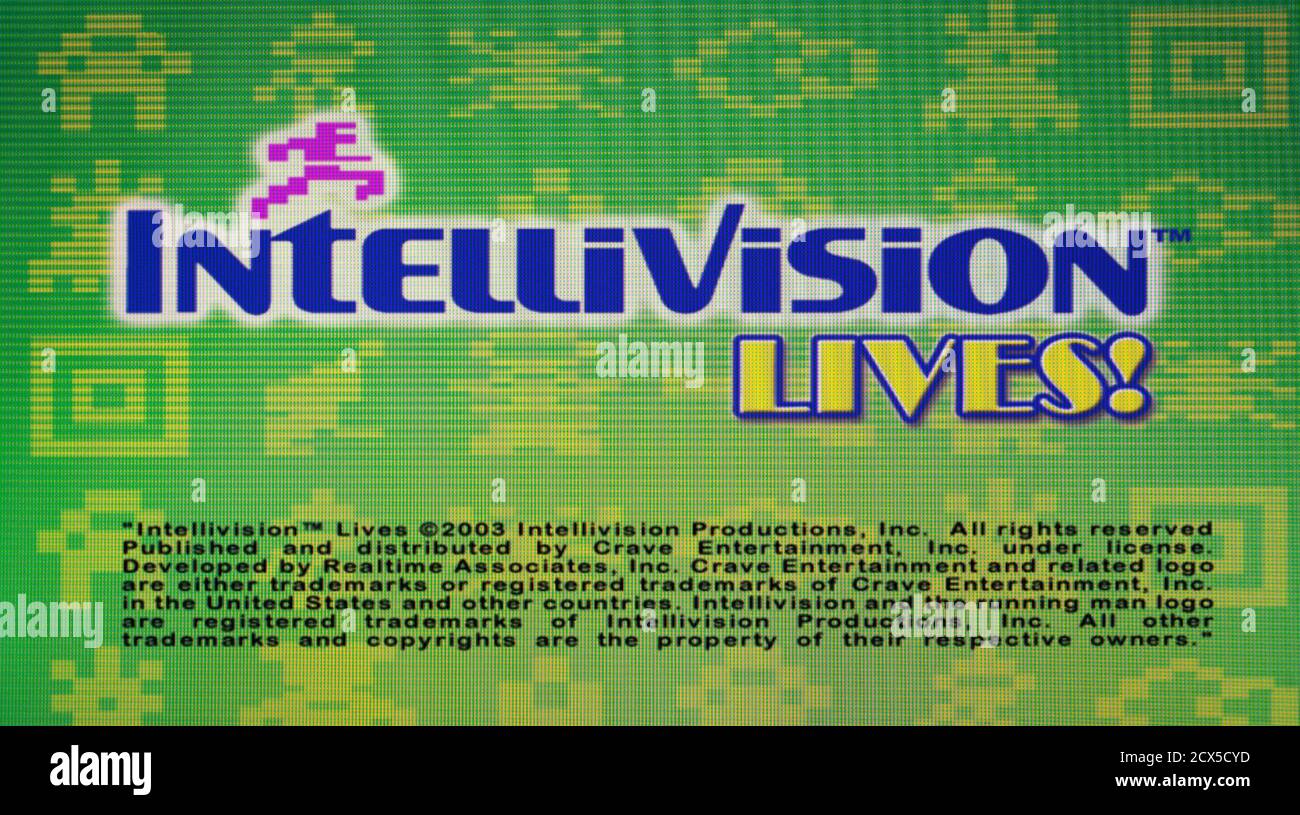 Intellivision Lives! - Sony Playstation 2 PS2 - Editorial use only Stock Photo