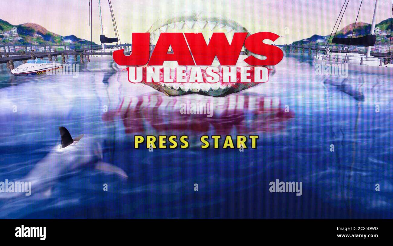 Jaws Unleashed - Sony Playstation 2 PS2 - Editorial use only Stock Photo