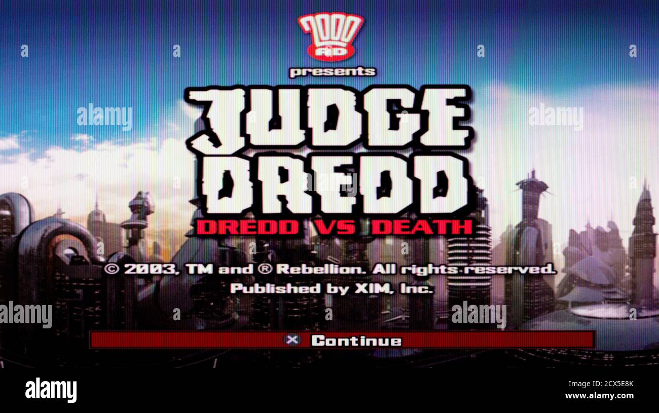 Judge Dredd - Dredd vs Death - Sony Playstation 2 PS2 - Editorial use only  Stock Photo - Alamy