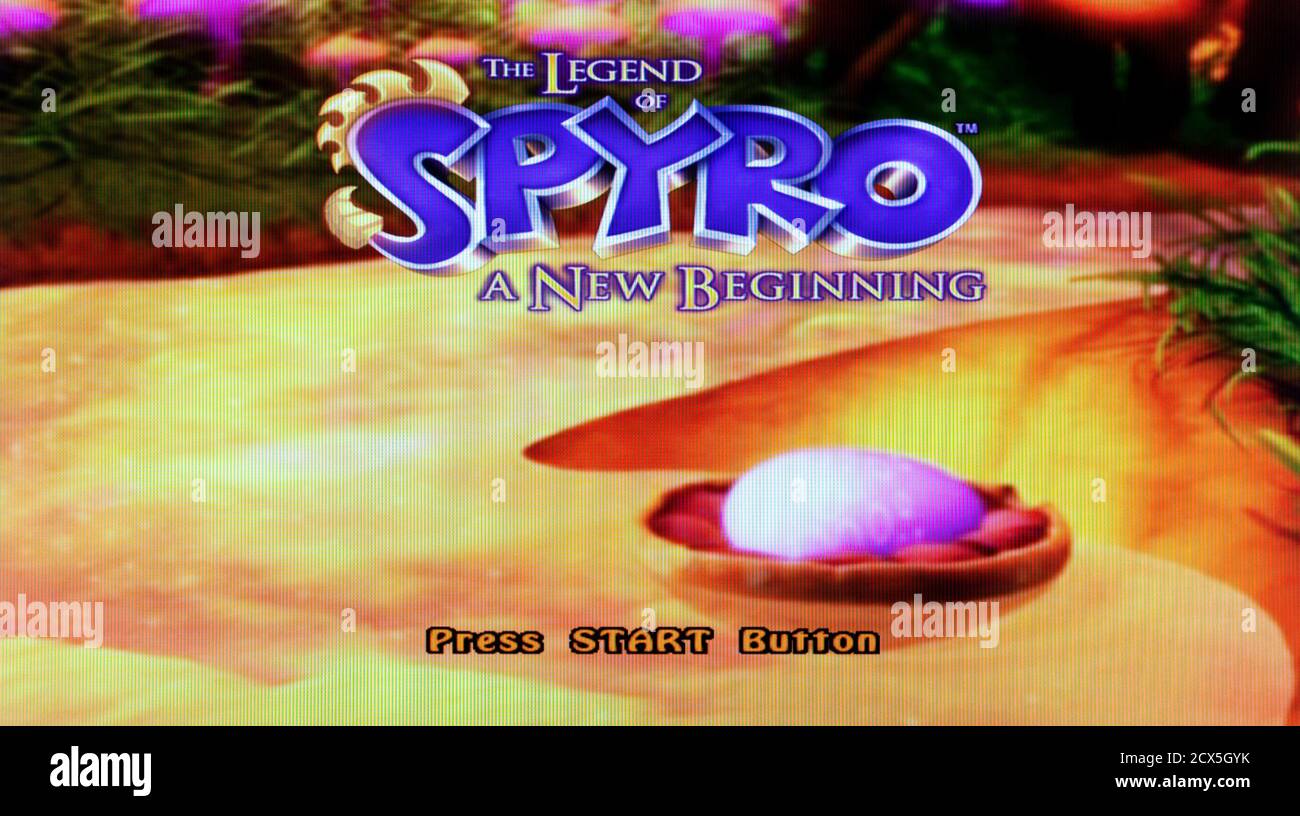 Legend of Spyro A New Beginning - Sony Playstation 2 PS2 - Editorial use only Stock Photo