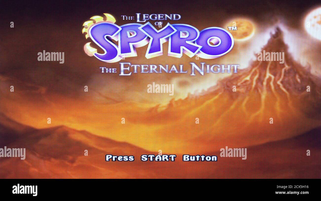 Legend of Spyro The Eternal Night - Sony Playstation 2 PS2 - Editorial use only Stock Photo