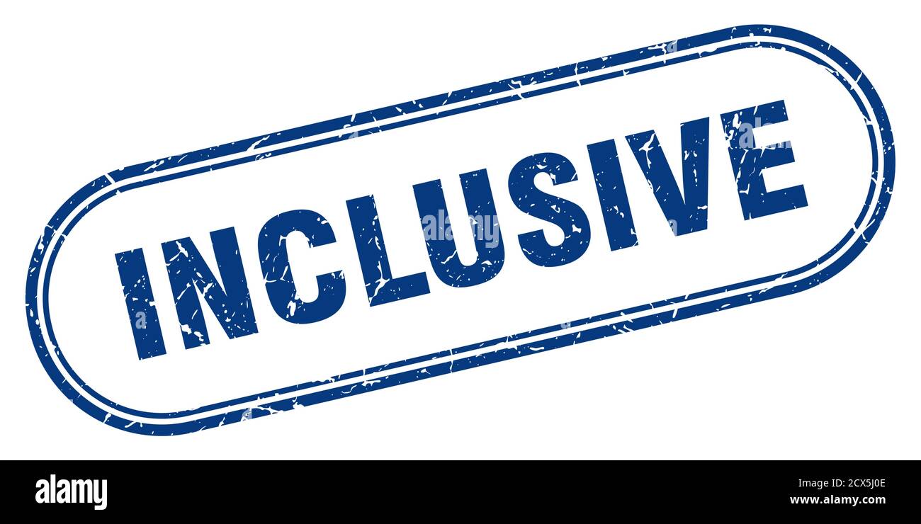inclusive stamp. rounded grunge sign on white background Stock Vector ...