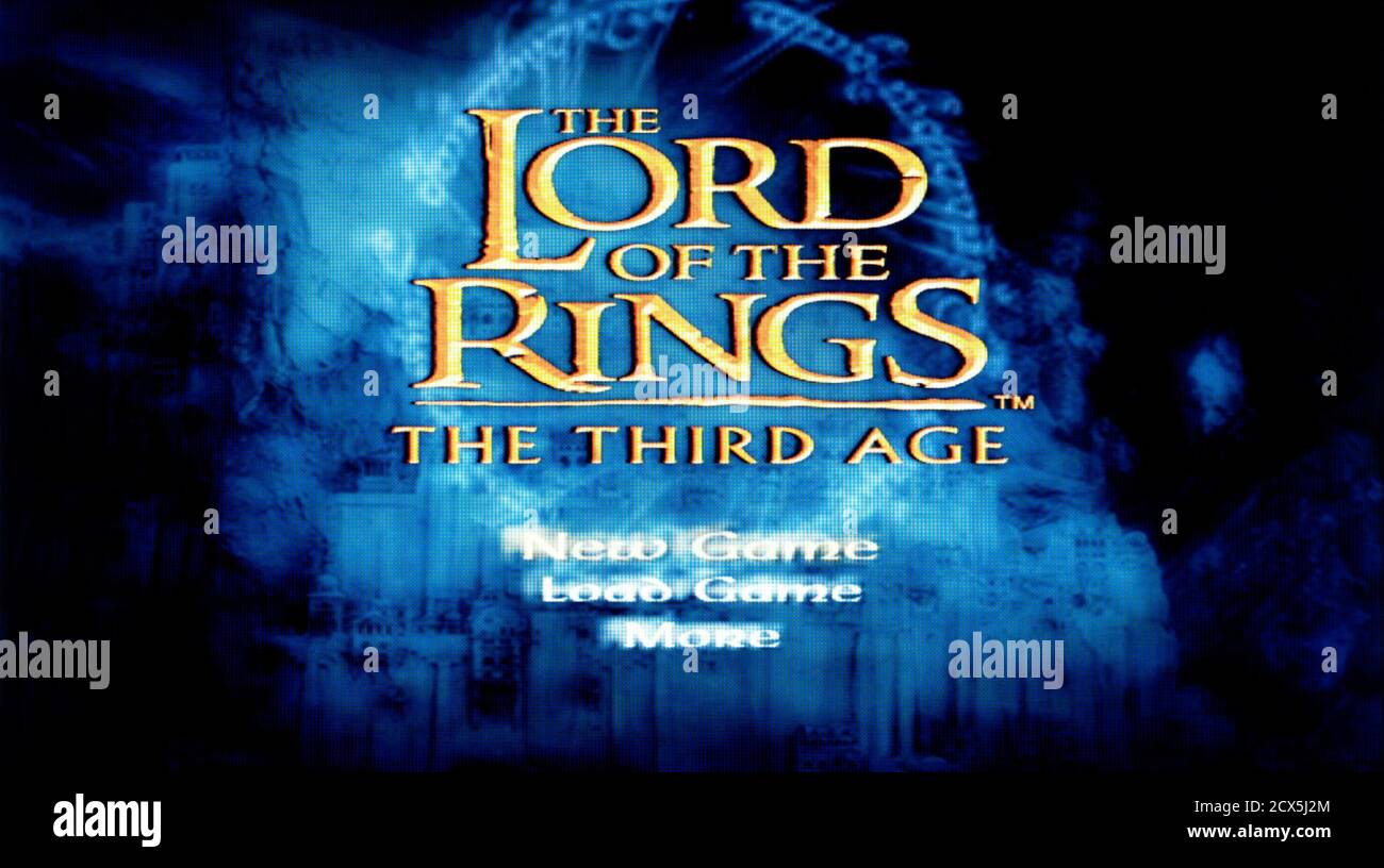 Lord of the Rings - The Third Age - Sony Playstation 2 PS2 - Editorial use only Stock Photo