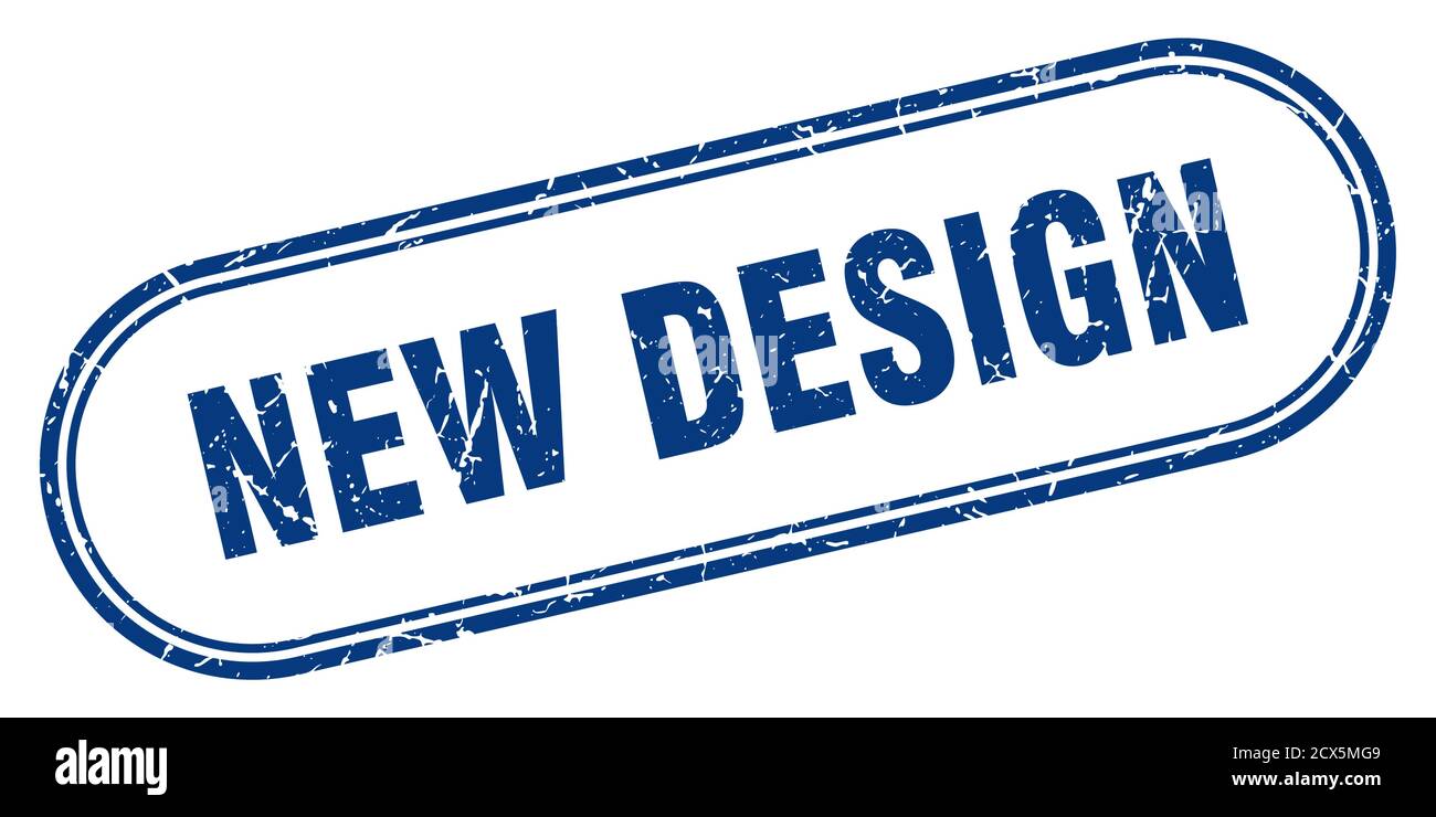 new design stamp. rounded grunge sign on white background Stock Vector ...