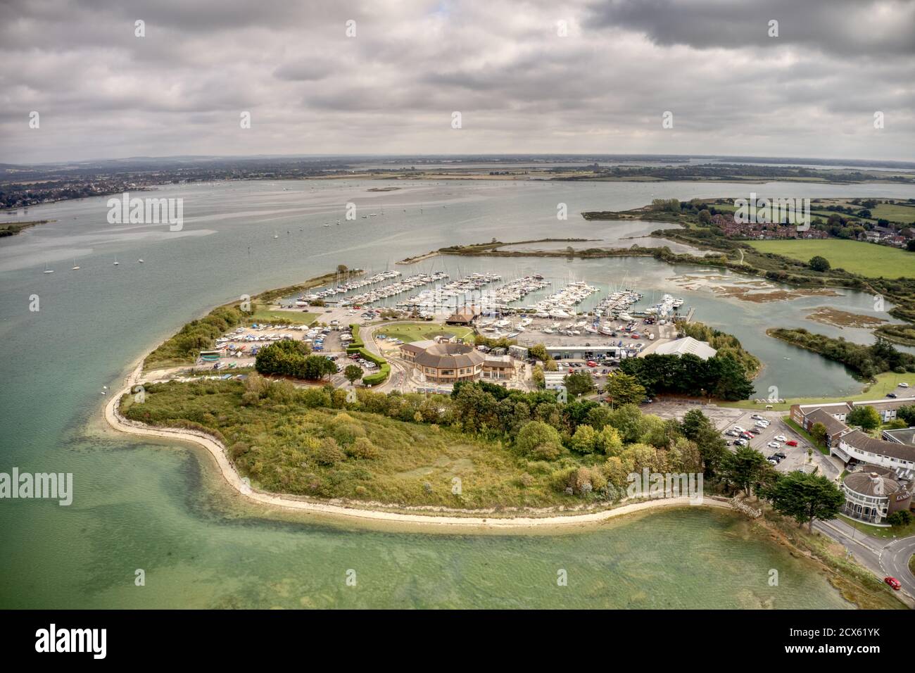 Northney Marina situated on the shore of Hayling Island in Langstone