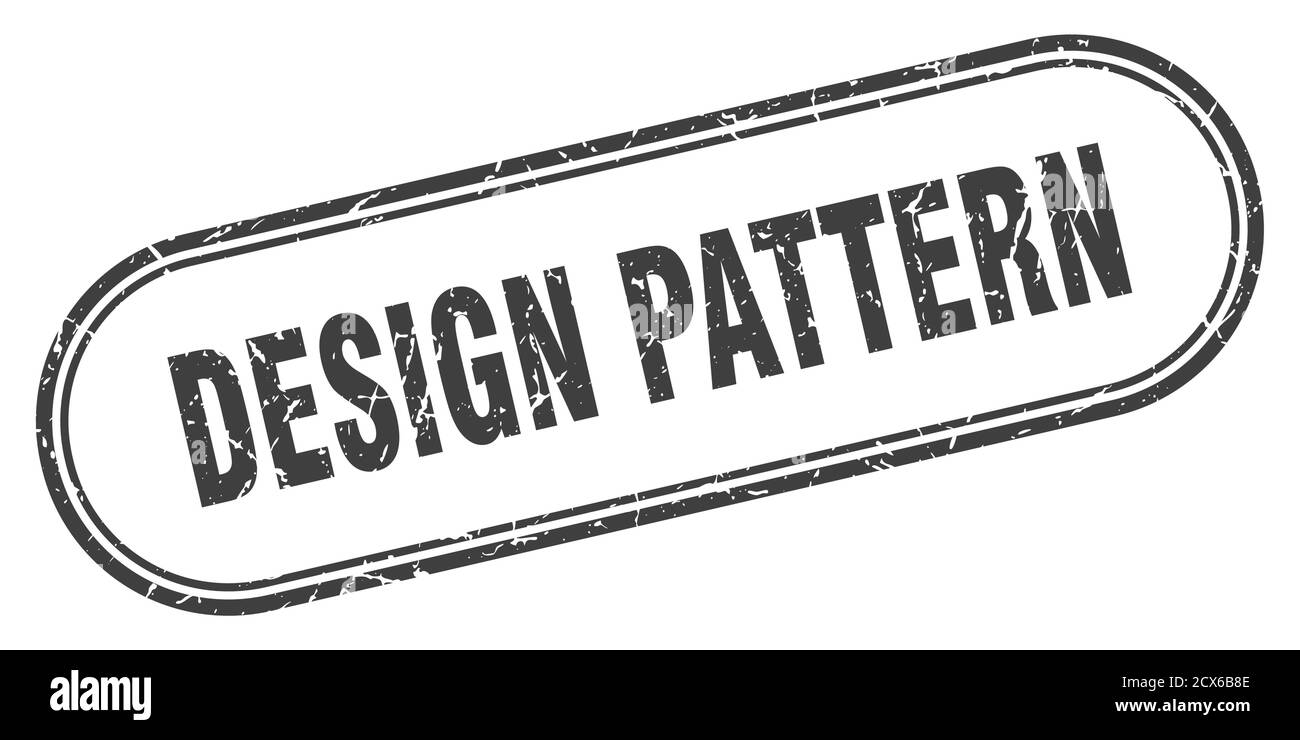 design pattern stamp. rounded grunge sign on white background Stock ...