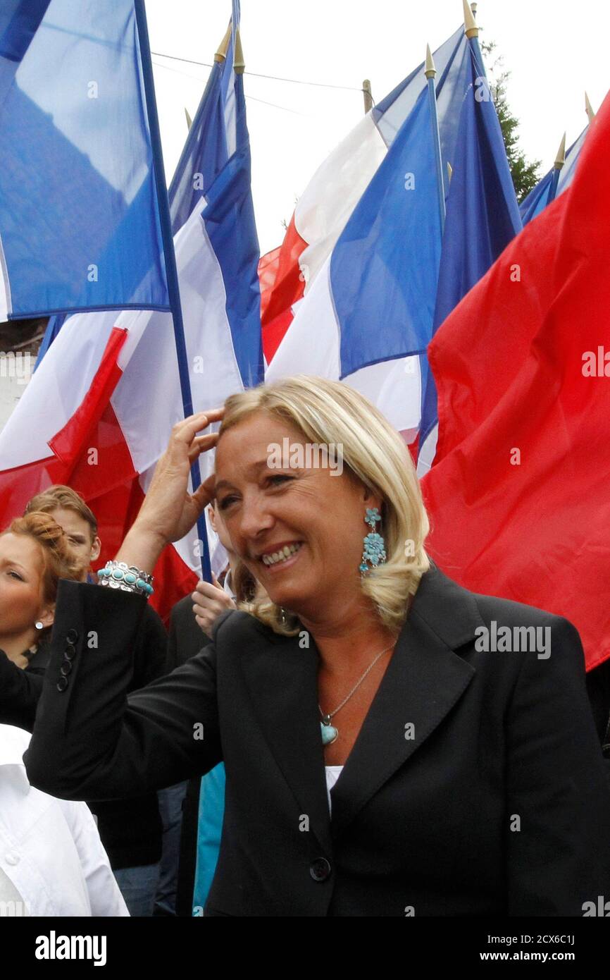 Marine Le Pen Daughter Of France S Far Right National Front Political Party Leader Jean Marie Le Pen Arrives For A Meeting In Cormont Northern France August 29 2010 Reuters Pascal Rossignol France Tags Politics