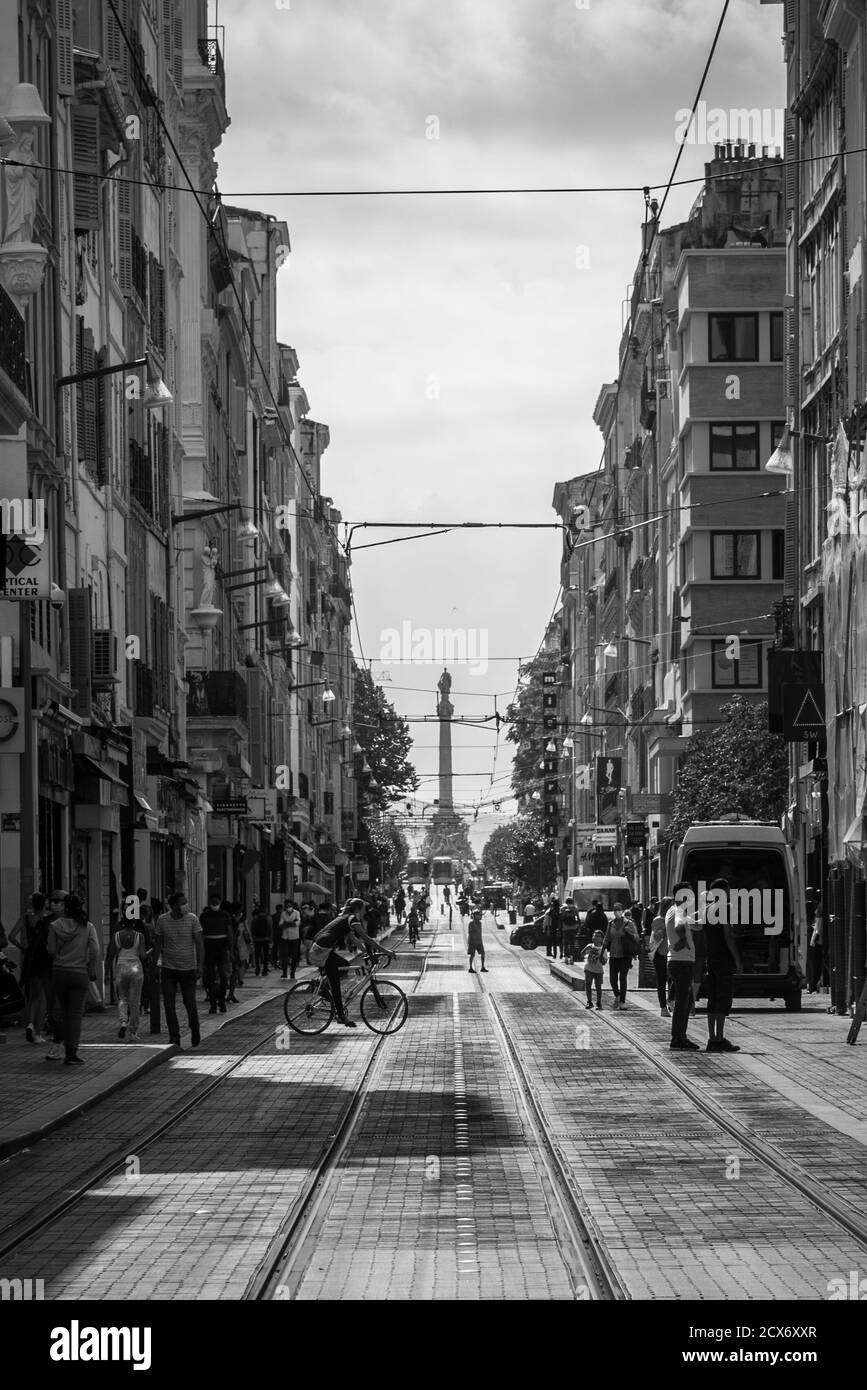 Marseille tramway Stock Photo