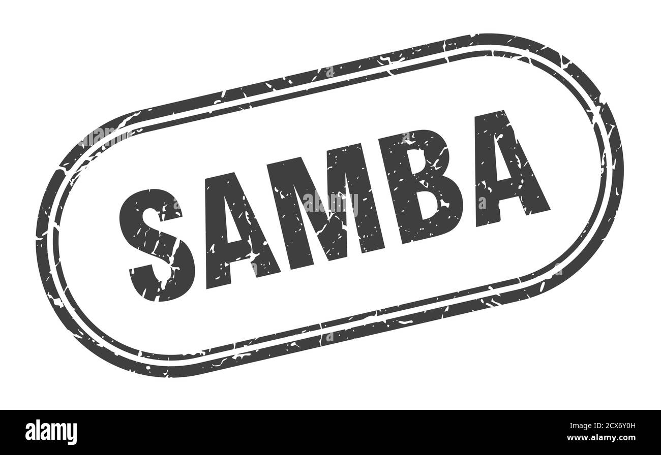 samba stamp. rounded grunge sign on white background Stock Vector Image ...