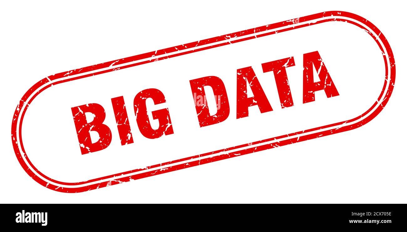 big data stamp. rounded grunge sign on white background Stock Vector ...