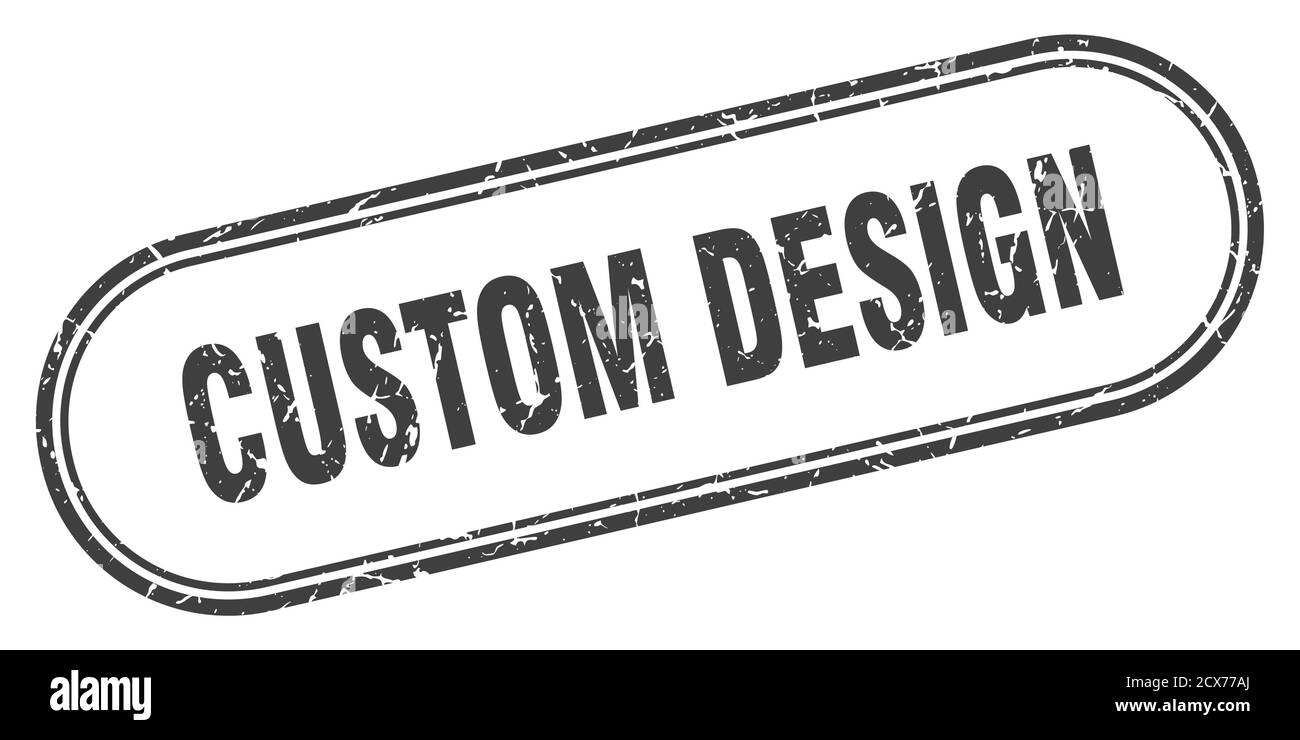 custom design stamp. rounded grunge sign on white background Stock ...