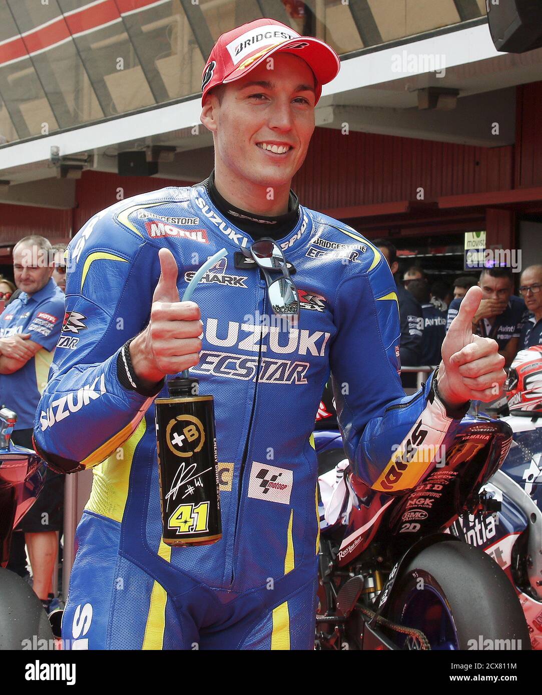 Suzuki Motogp Rider Aleix Espargaro Of Spain Celebrates His Pole Position After The Qualifying Session Of The Catalunya Grand Prix At The Barcelona Catalunya Circuit In Montmelo Near Barcelona Spain June 13 15 Suzuki Motogp Rider Aleix Espargaro Of Spain Celebrates His Pole Position After The Qualifying Session Of The Catalunya Grand Prix At The Barcelona Catalunya Circuit In Montmelo Near Barcelona Spain June 13 15