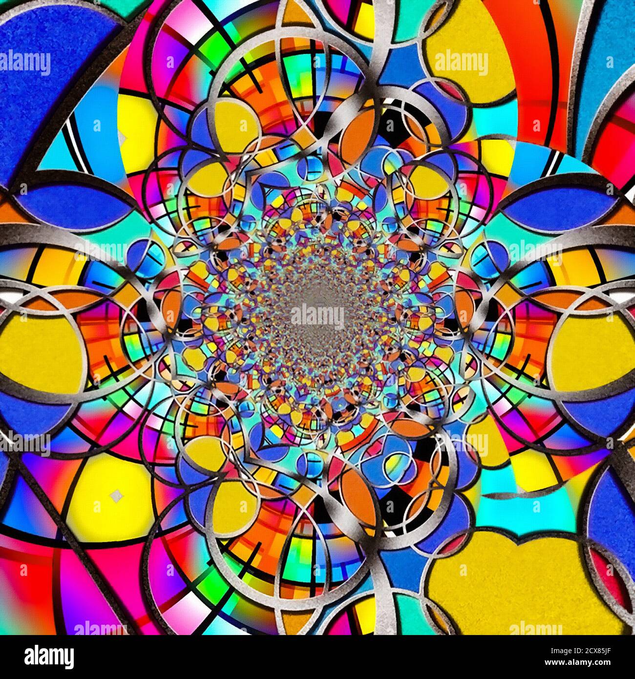 Vibrant concentric patterns hi-res stock photography and images - Alamy
