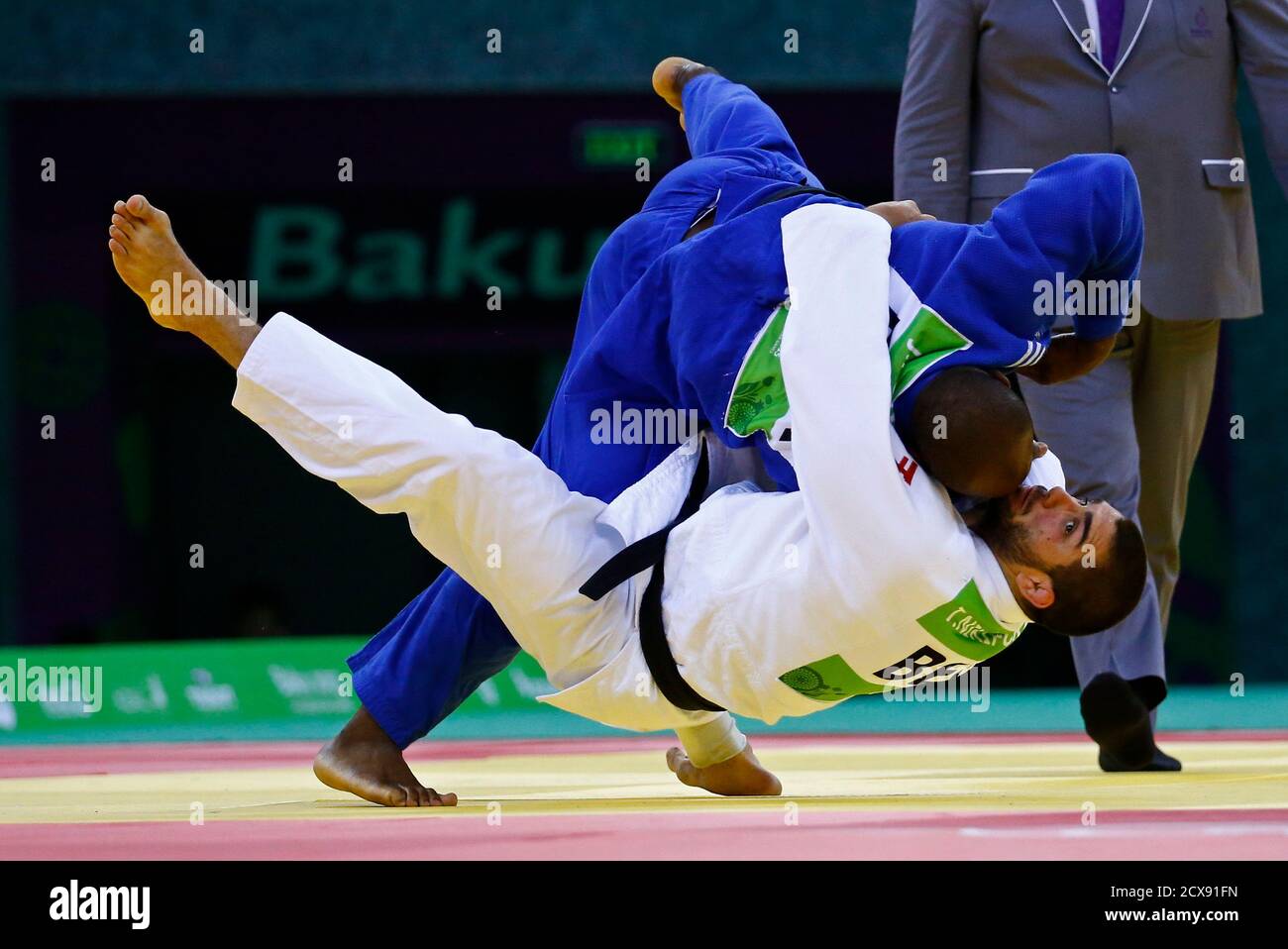 Toma Nikiforov Of Belgium And Jorge Fonseca Of Portugal Fight During Their Men S Judo Under 100kg