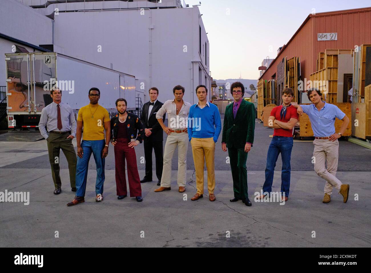 RELEASE DATE: September 30, 2020 TITLE: The Boys in The Band STUDIO: Netflix DIRECTOR: Joe Mantello PLOT: At a birthday party in 1968 New York, a surprise guest and a drunken game leave seven gay friends reckoning with unspoken feelings and buried truths. STARRING: Tuc Watkins, Michael Benjamin Washington, Robin de Jesœs, Brian Hutchison, Andrew Rannells, Jim Parsons, Zachary Quinto, Charlie Carver and Matt Bomer. (Credit Image: © Netflix/Entertainment Pictures) Stock Photo