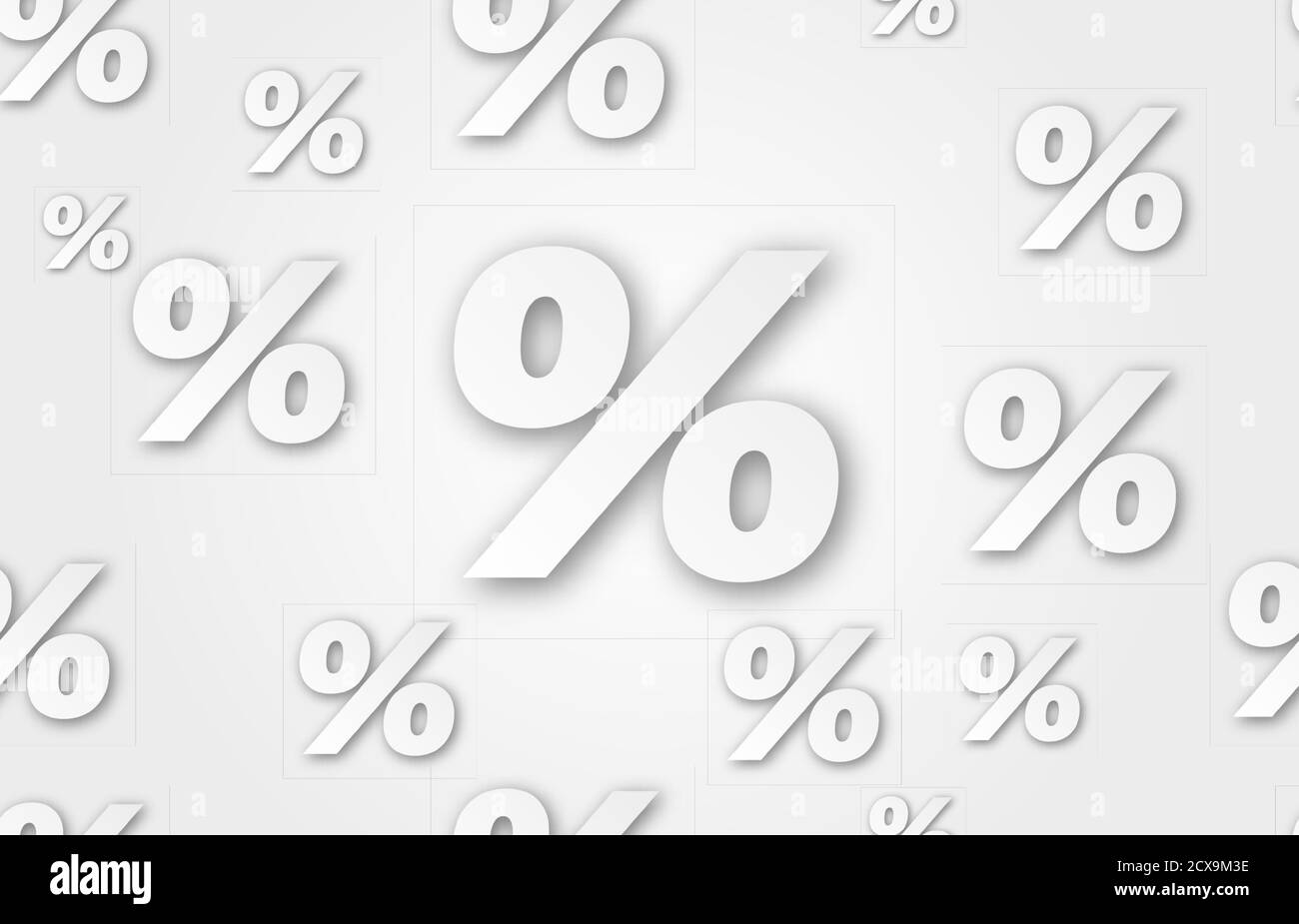 Vector image of the percent sign. Vector percent illustration seamless