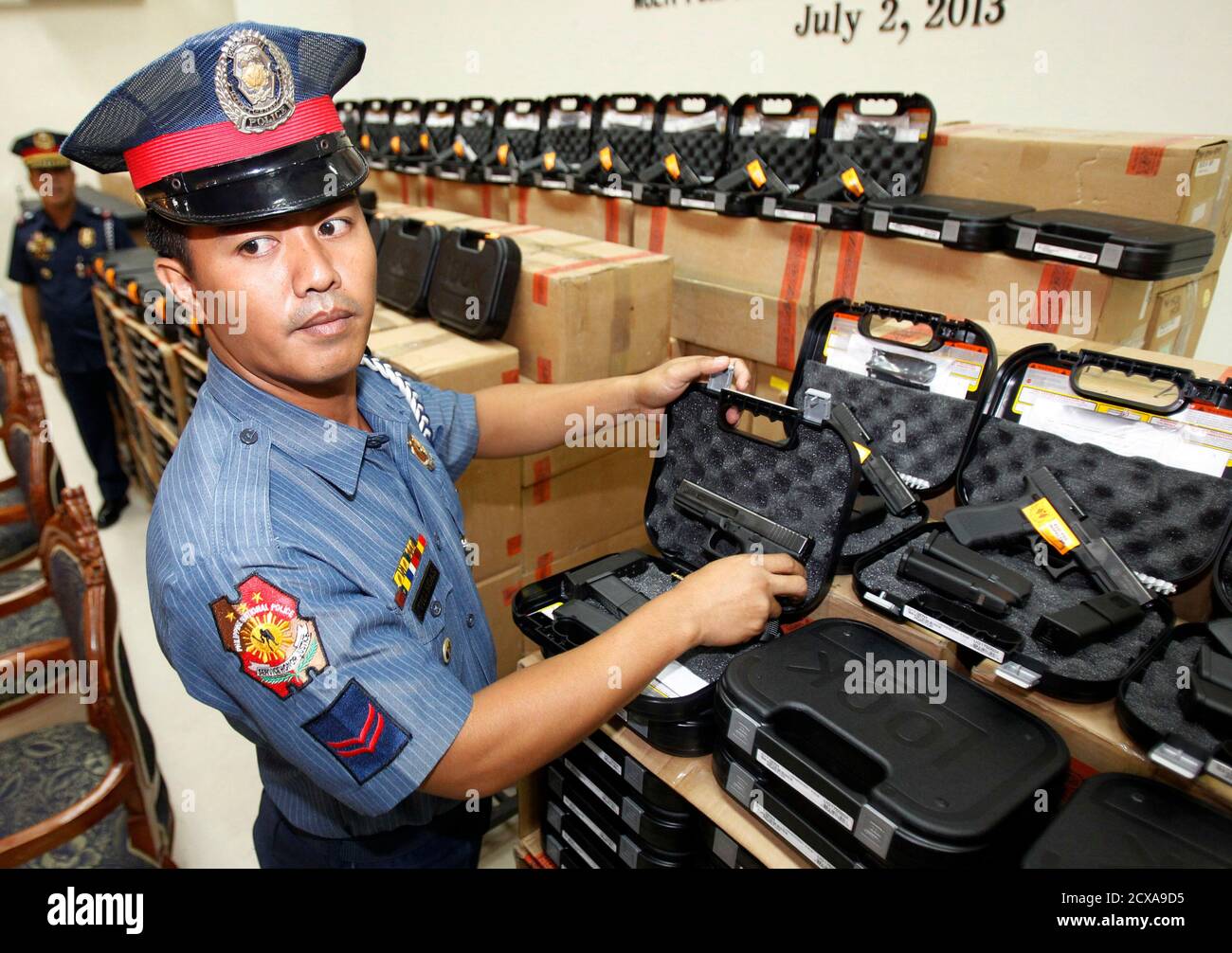 Philippine national police pnp officers hires stock photography and