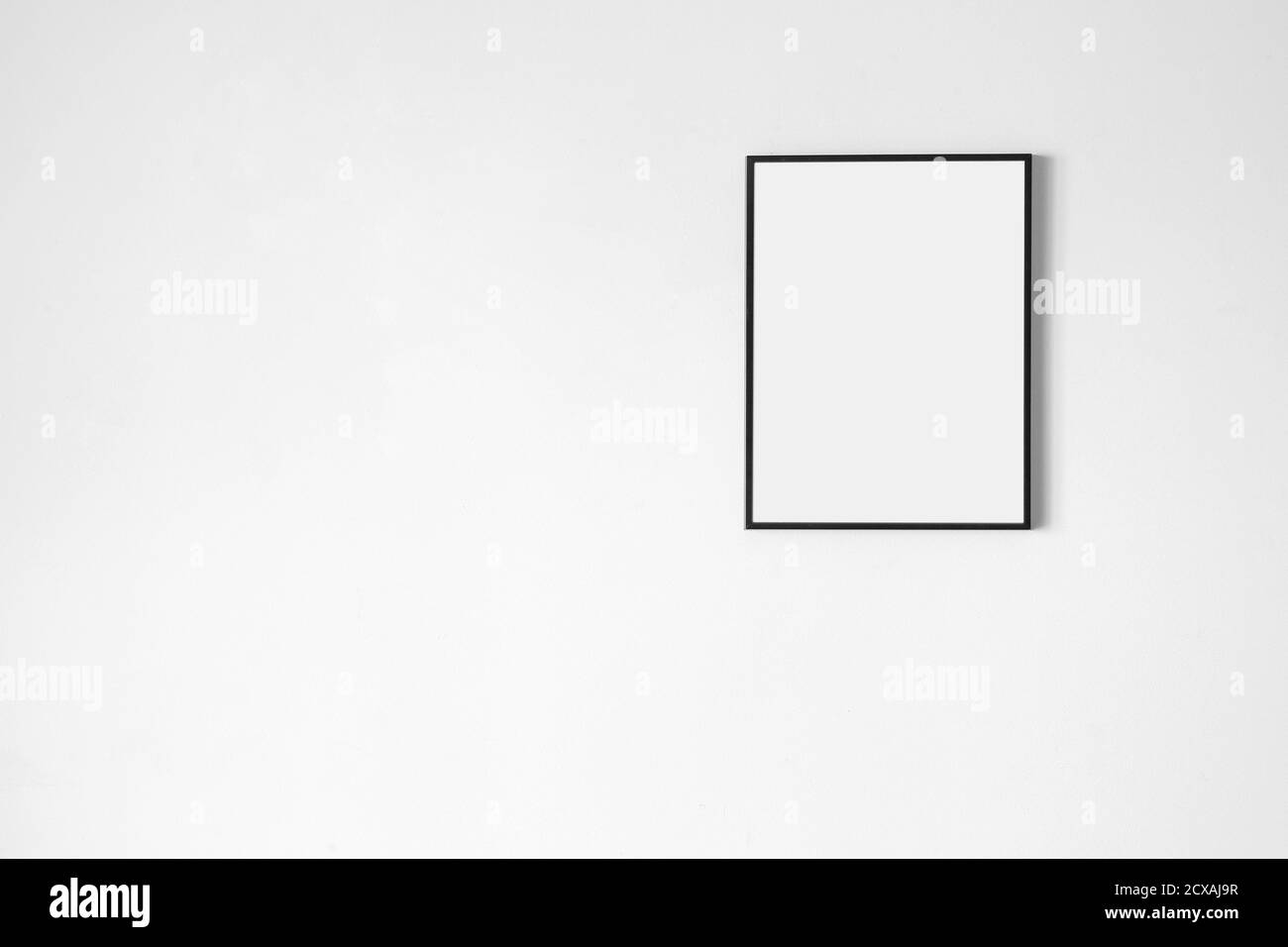 Blank poster on white background Stock Photo Alamy