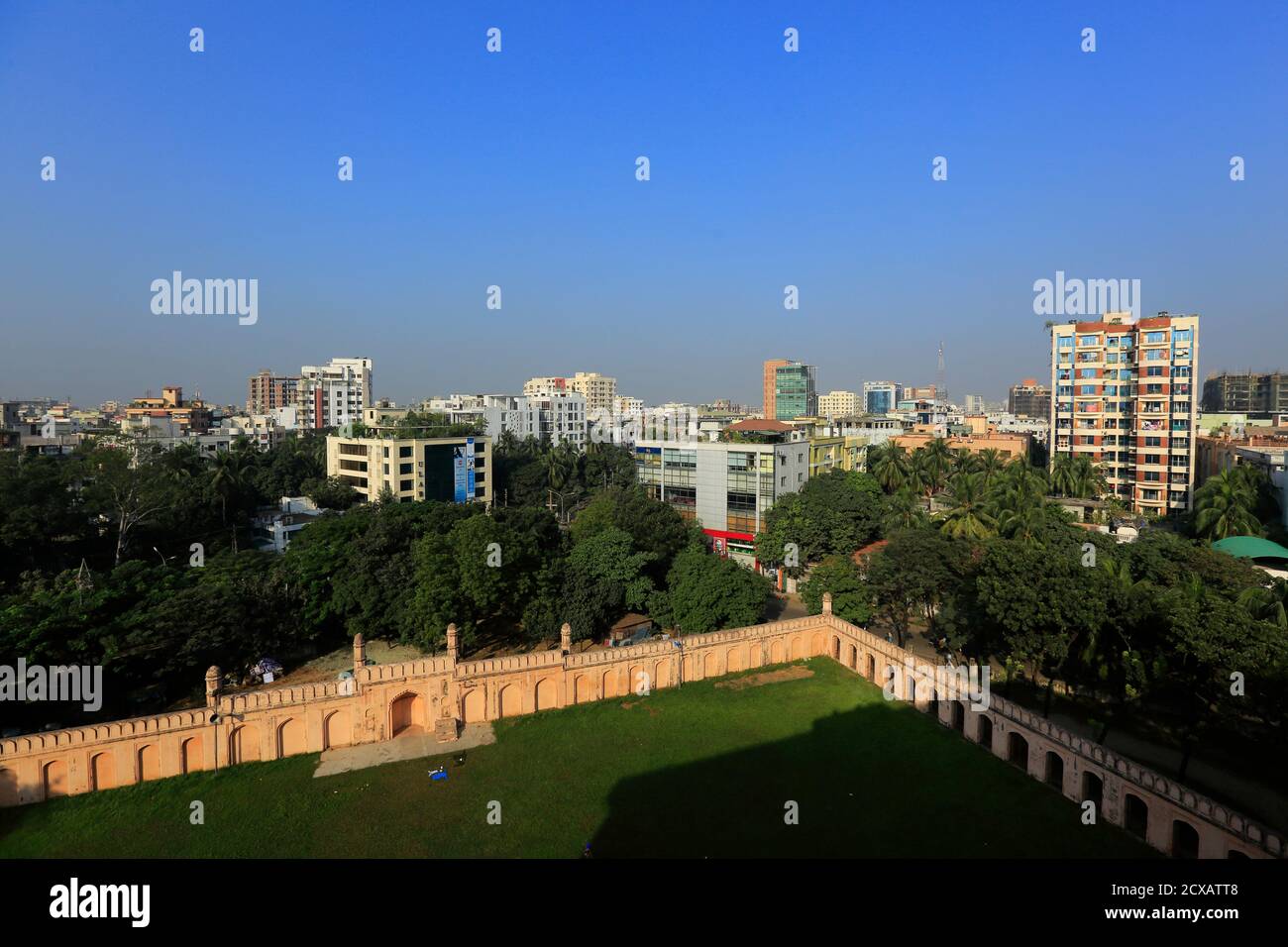 The Dhanmondi Shahi Eidgah, also called Mughal Eidgah, located at Saat Masjid road, in Dhanmondi residential area of Dhaka, Bangladesh. It was built i Stock Photo