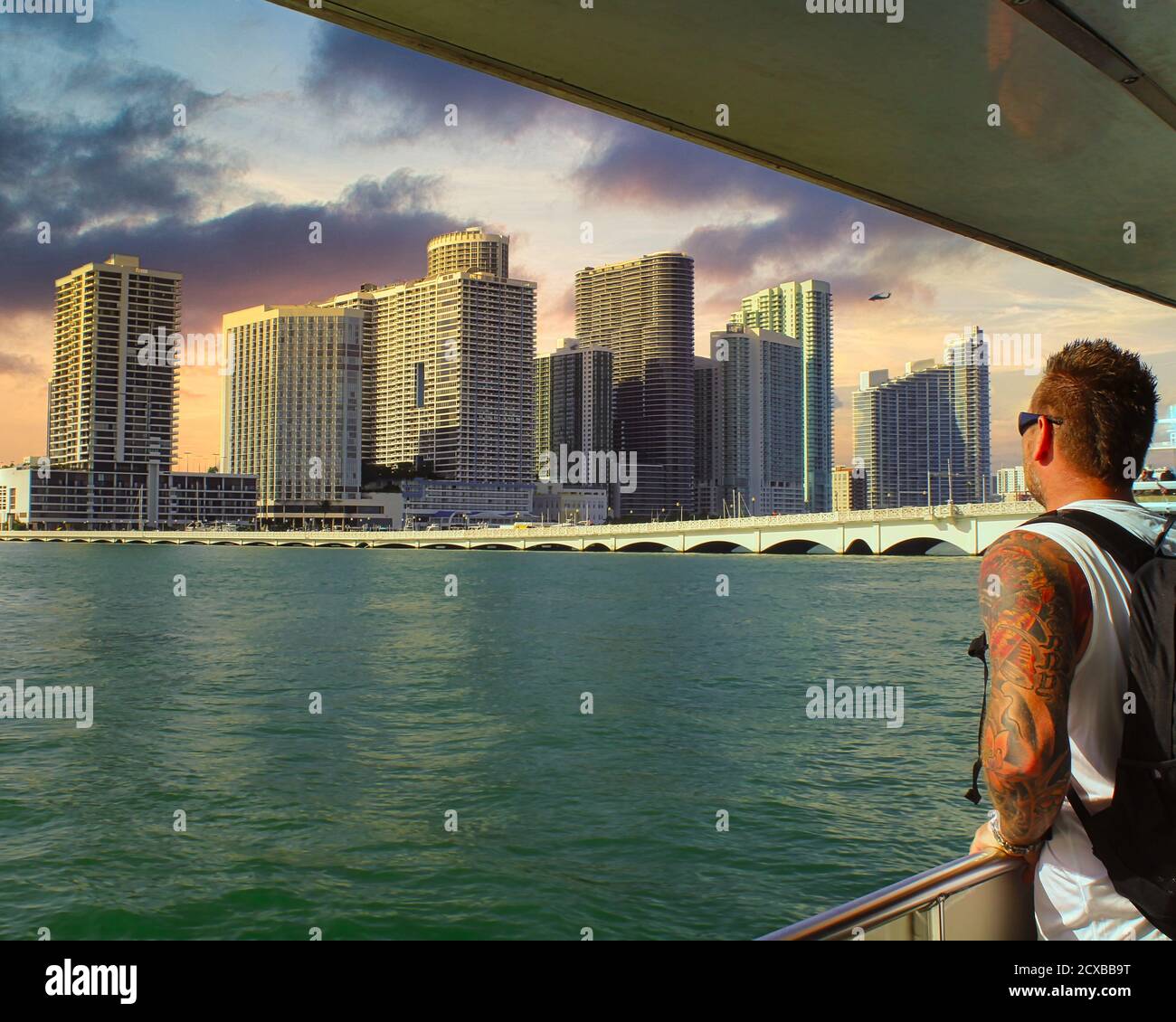 Vacation trip in Miami Stock Photo