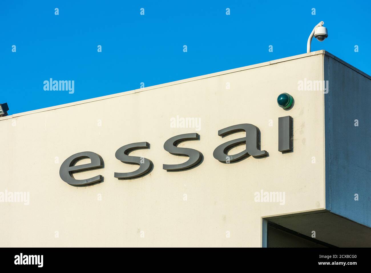Essai sign and logo at hightech electrical and electronic