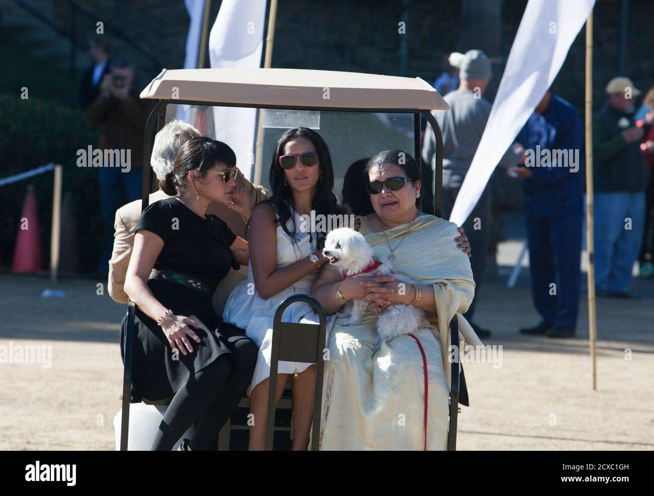 Daughters Norah Jones L Anoushka Shankar And Wife Sukanya Rajan Leave Memorial Services For Sitar Legend Ravi Shankar In Encinitas California December 20 2012 Shankar Died December 11 At The Age Of