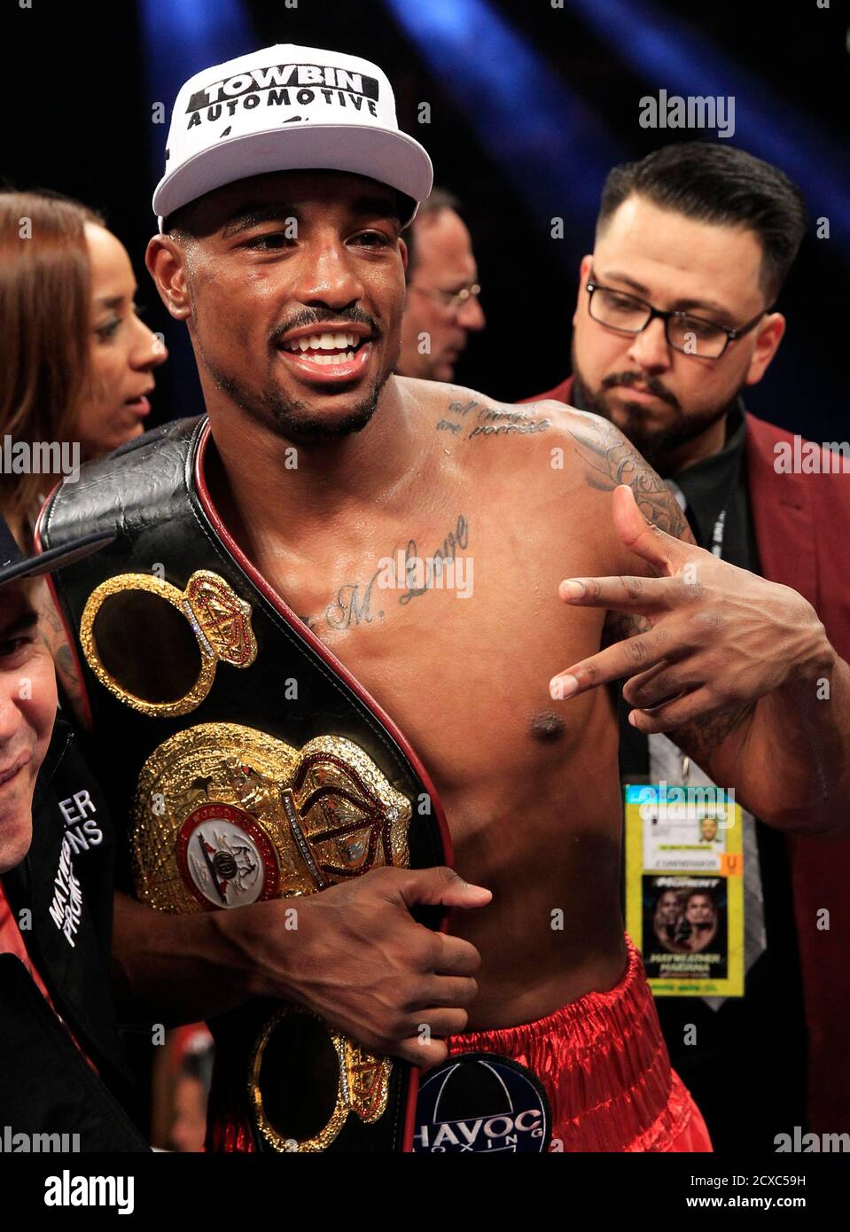 J Leon Love Of The U S Celebrates His Victory Over Marco Antonio Periban Of Mexico In Their Super Middleweight Fight At The Mgm Grand Garden Arena In Las Vegas Nevada May 3 14 J Leon Love Of The U S Celebrates His Victory Over Marco Antonio Periban Of Mexico In Their Super Middleweight Fight At The Mgm Grand Garden Arena In Las Vegas Nevada May 3 14