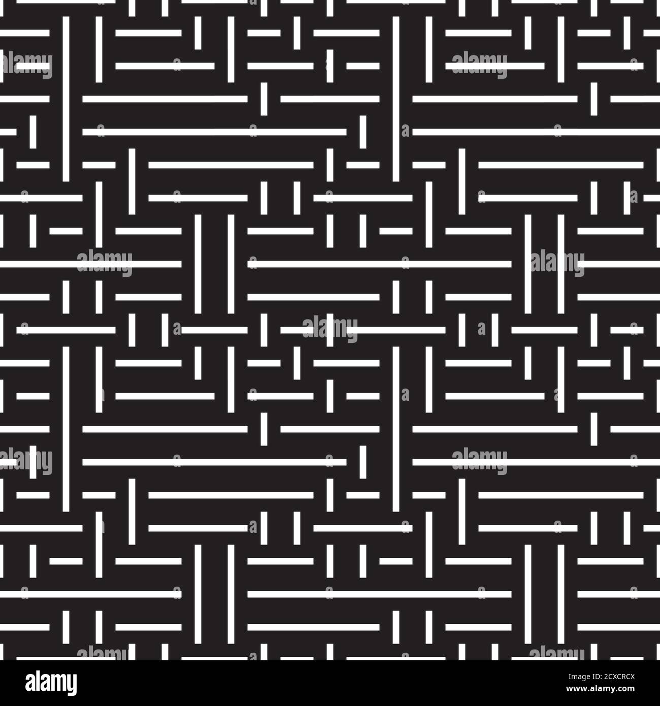 Seamless pattern with horizontal and vertical white segments Stock Vector