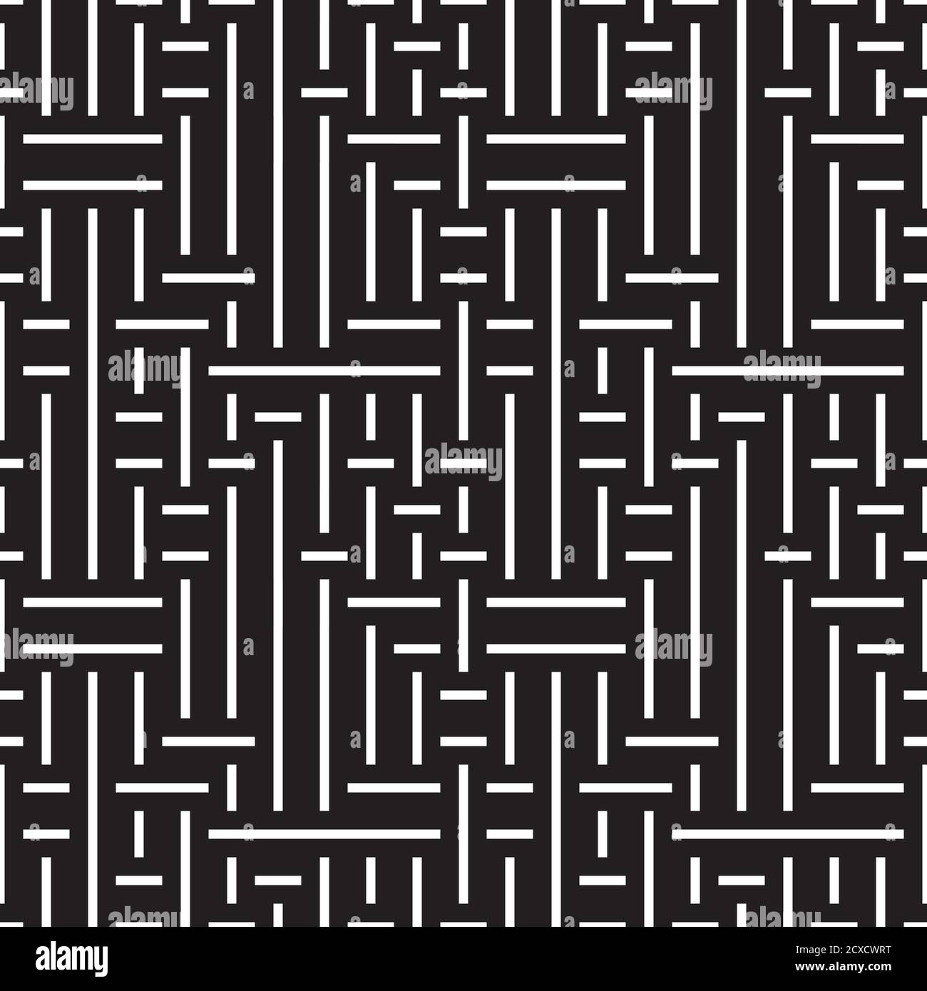 Seamless pattern with horizontal and vertical white segments Stock Vector