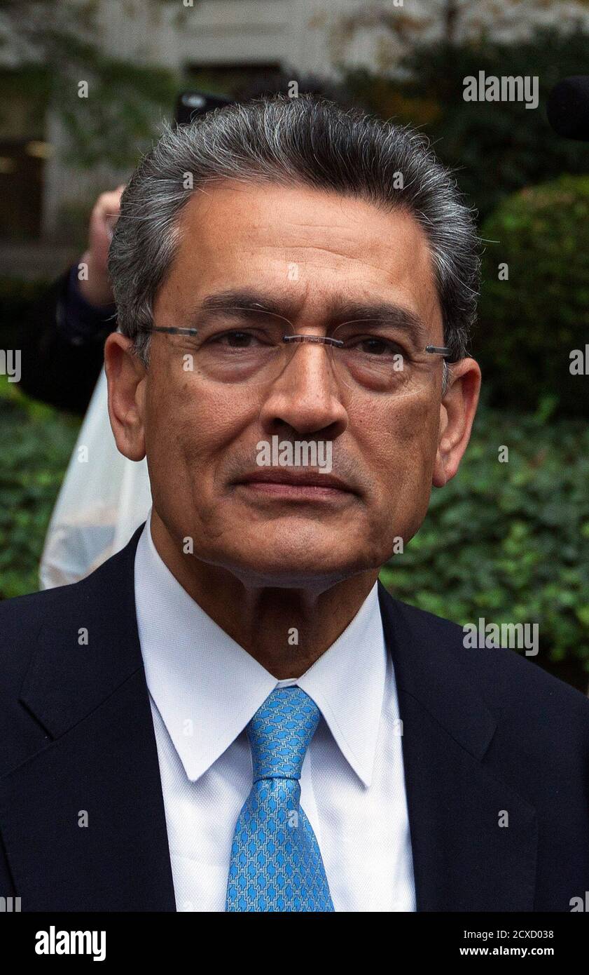 Former Goldman Sachs Group Inc Board Member Rajat Gupta Departs Manhattan Federal Court After Being Sentenced In New York October 24 12 Fallen Wall Street Insider Gupta Was Sentenced To Two Years