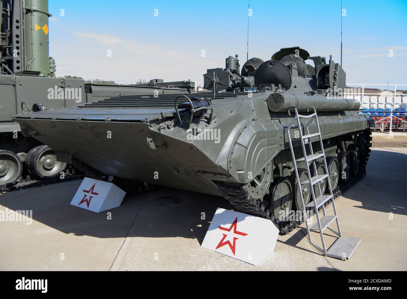 Rostov-on-Don, Russia - August 27, 2020: Mobile reconnaissance station PRP-4 at a military training ground Stock Photo