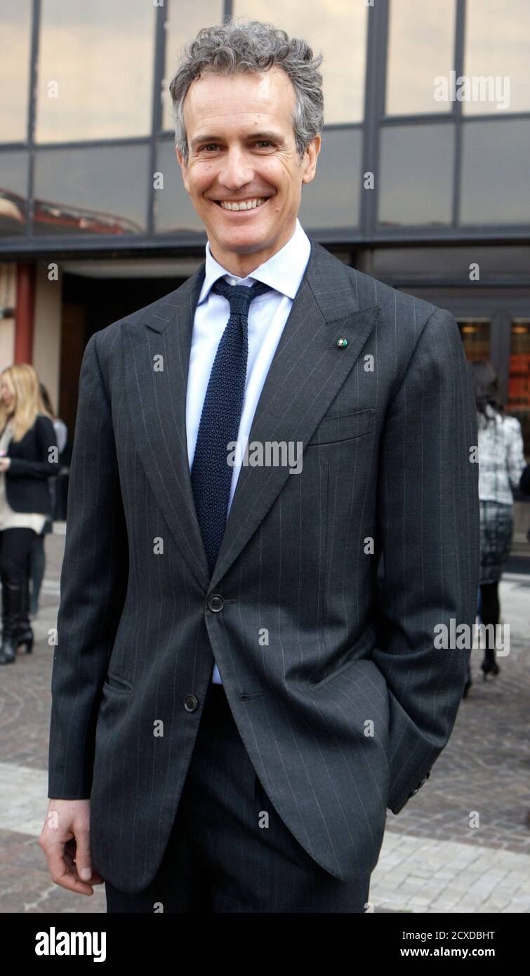 Benetton fashion empire board member Alessandro Benetton smiles after  Confindustria meeting in Rome March 22, 2012. Italy's main employers' lobby  group Confidustria elected Giorgio Squinzi, the head of chemicals and  adhesives group
