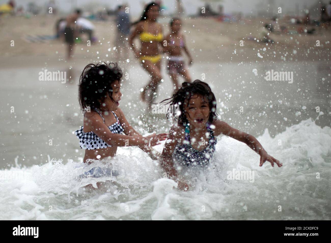 Celeste Hidalgo 7 R And Alana Griego 5 Cool Off In The Pacific Ocean During A Heat Wave In Santa Monica California June 28 13 The Mercury Is Predicted To Soar Well Celeste Hidalgo 7 R And Alana Griego 5 Cool Off In The Pacific Ocean During A Heat Wave In Santa Monica California June 28 13 The Mercury Is Predicted To Soar Well