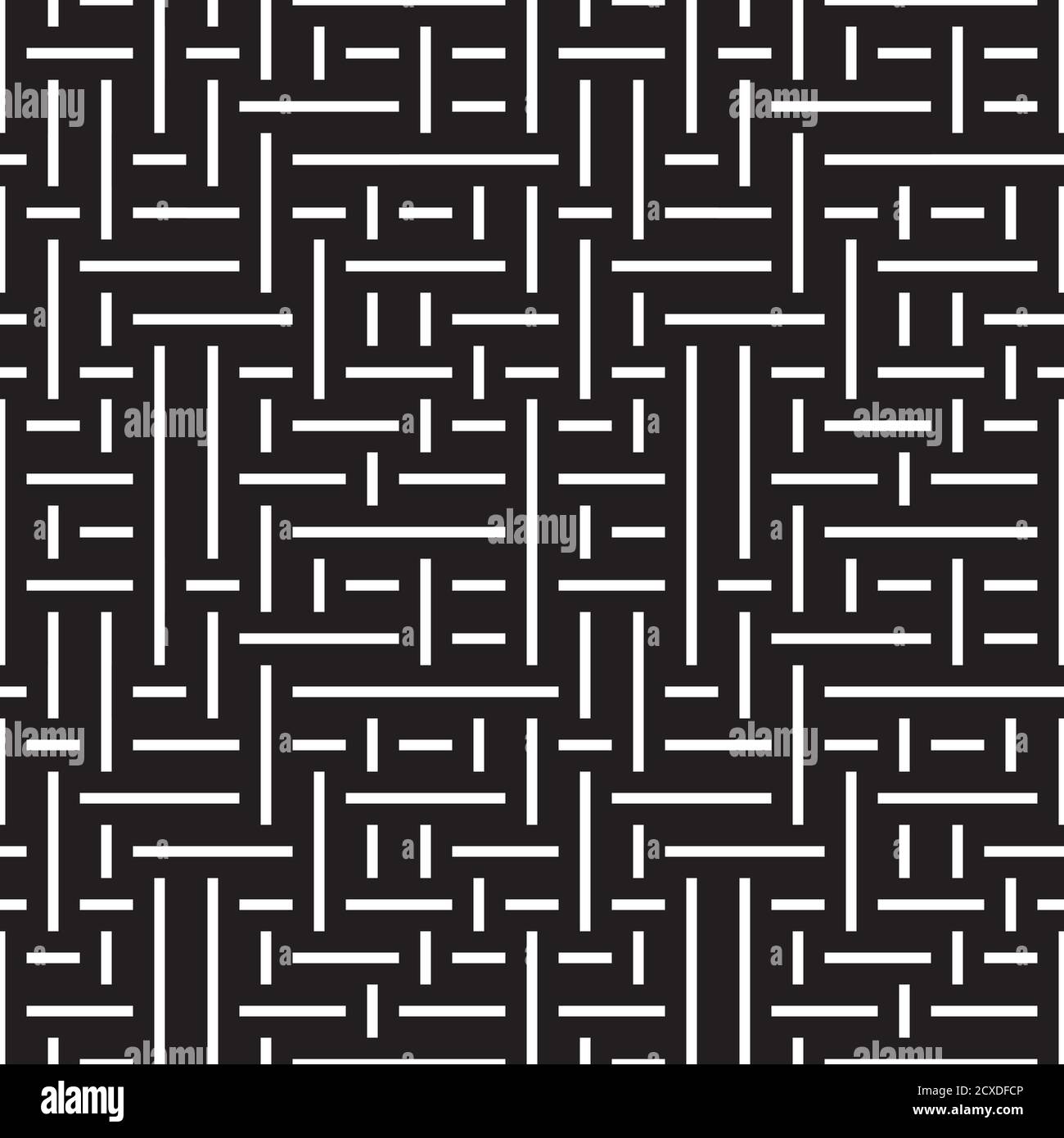 Seamless pattern with horizontal and vertical white segments Stock Vector
