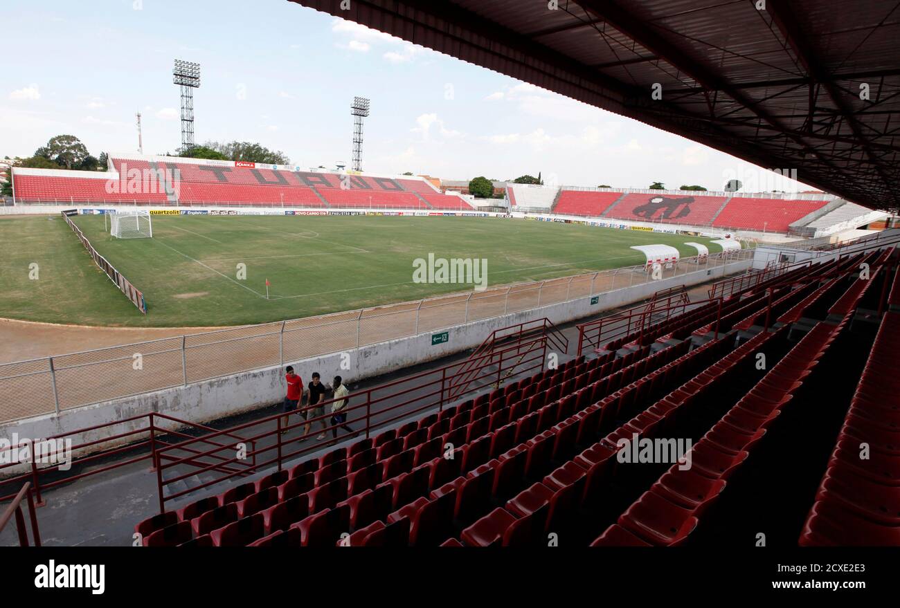 A view of the Dr. Novelli Junior stadium where Russia's national soccer  team will practice during the 2014 World Cup in Itu, 102 km (63 miles)  northwest of Sao Paulo February 5,