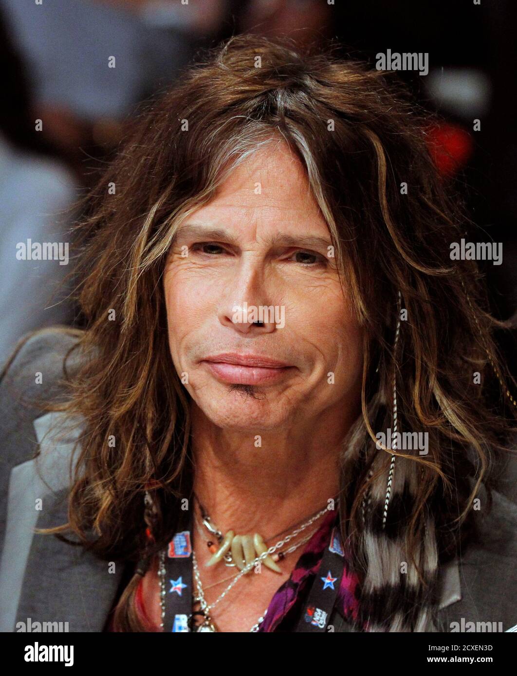Steven tyler lead singer aerosmith hires stock photography and images