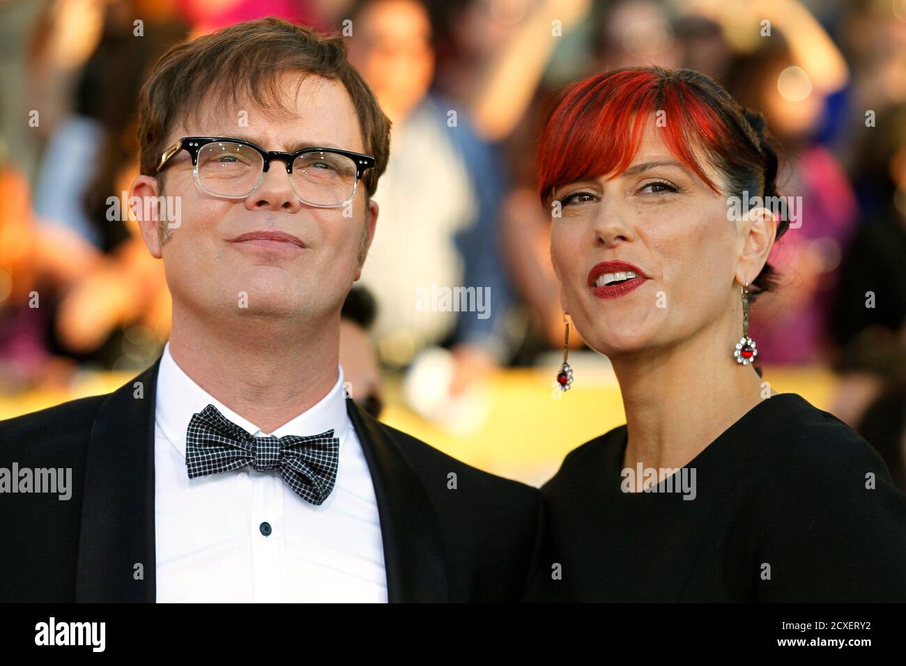 Rainn wilson wife holiday reinhorn hires stock photography and images(02)