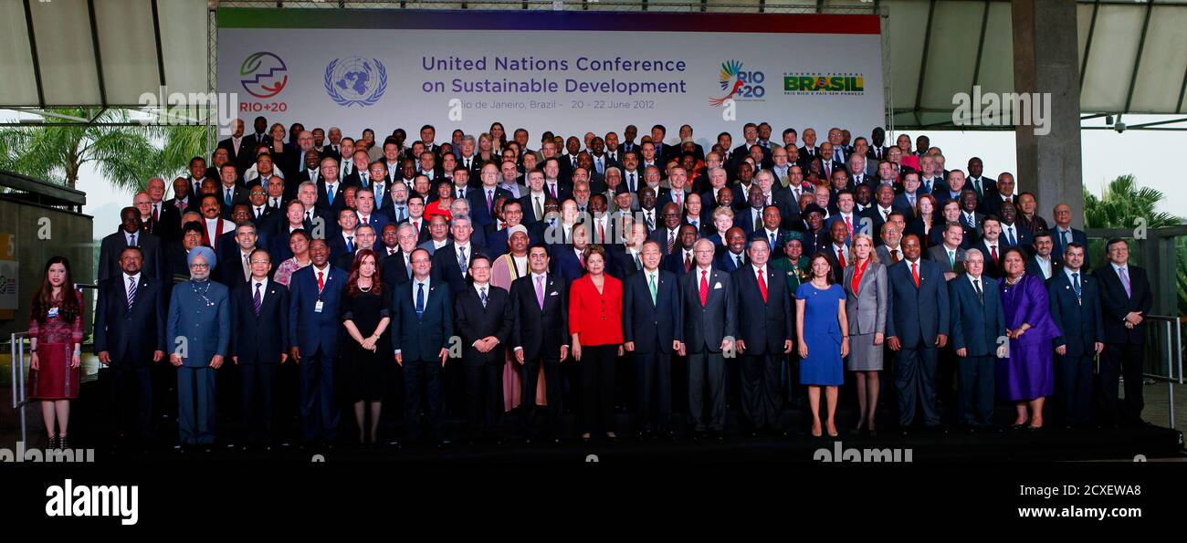 Leaders Of The Rio United Nations Sustainable Development Summit Pose For A Group Photo In Rio De Janeiro June 12 Rio Leaders Kick Off Three Days Of Meetings In The Rio