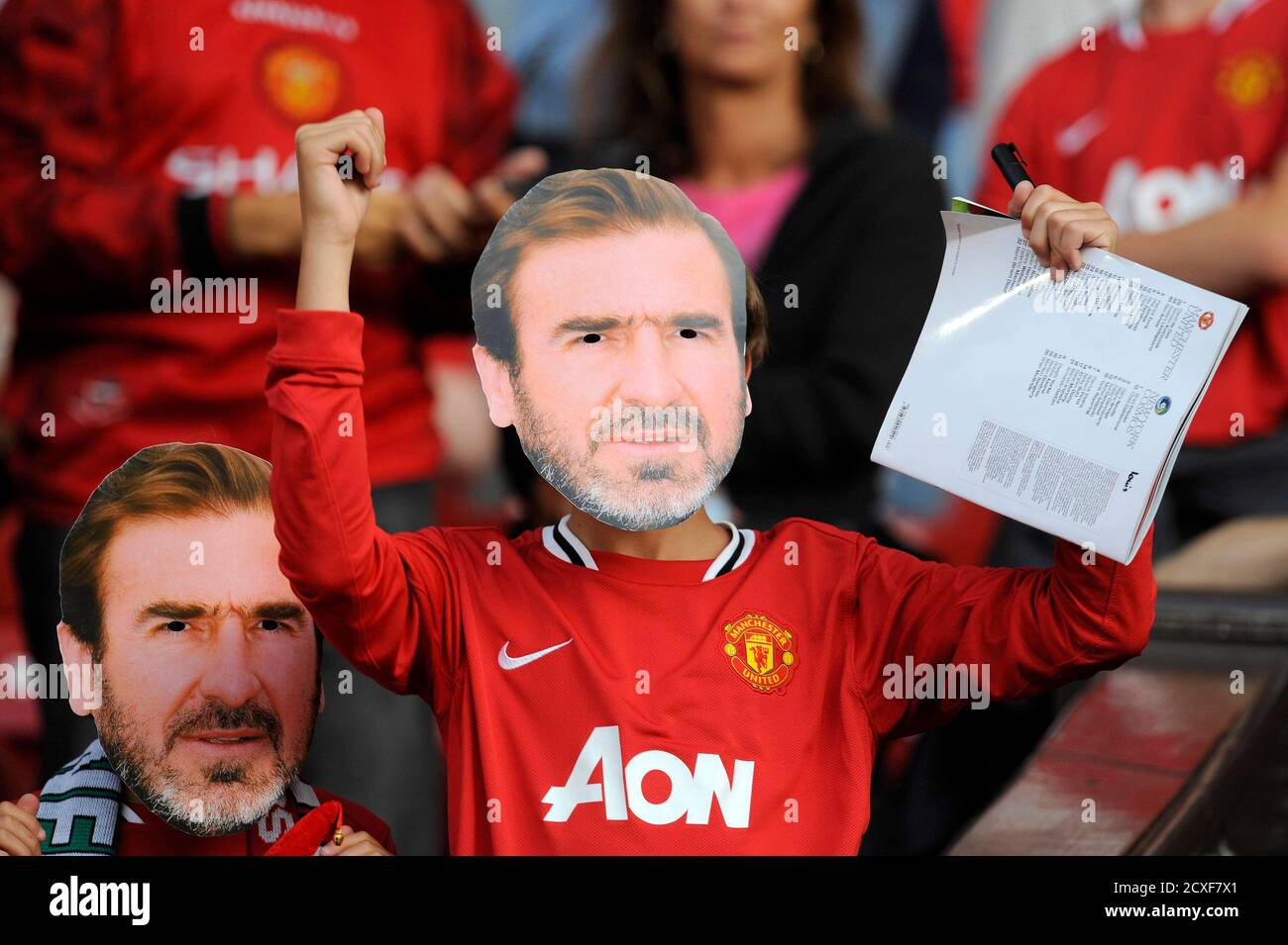 The fans of eric cantona hi-res stock photography and images - Alamy